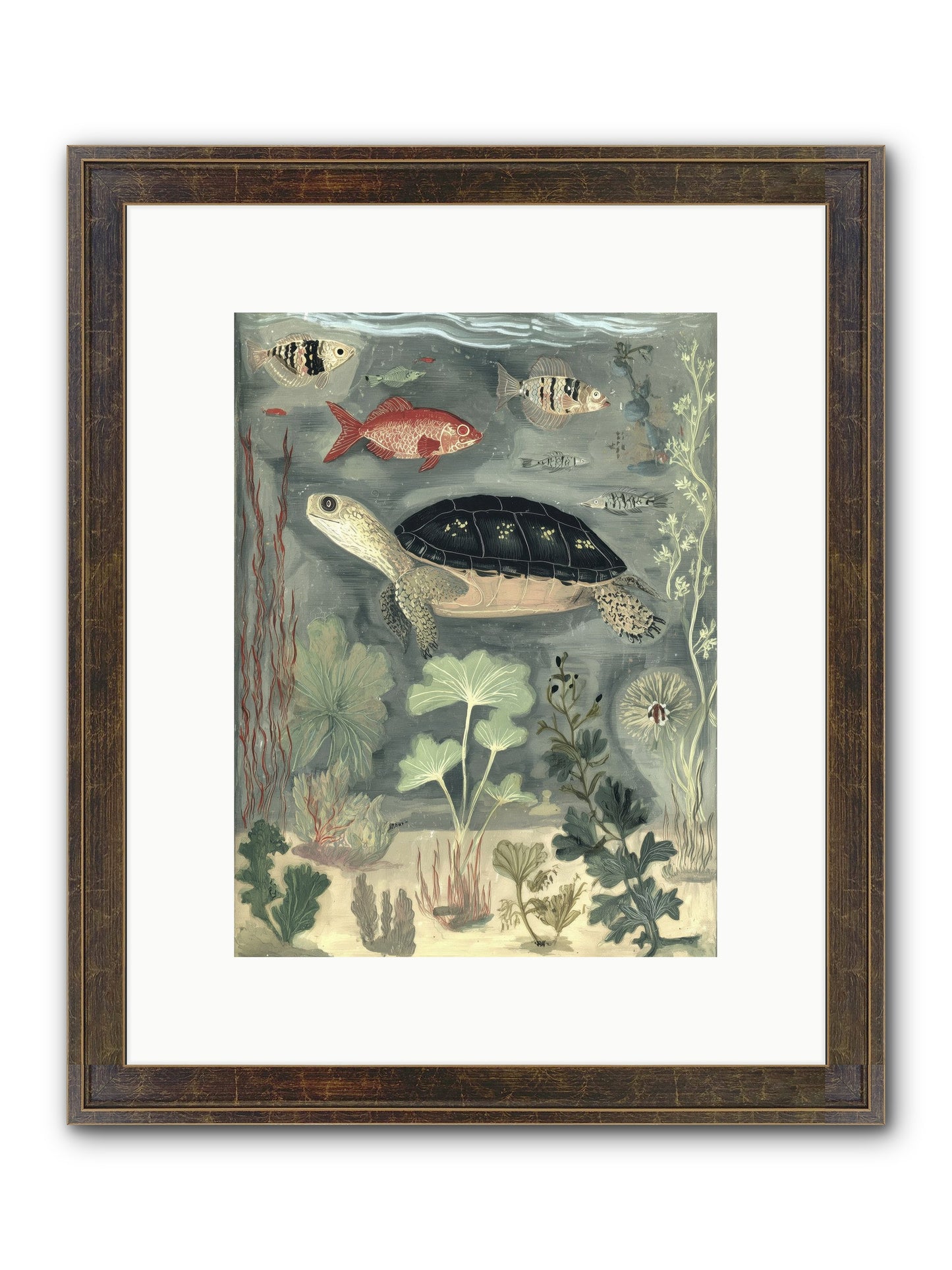 In Nature's Crown Framed Print - Slimwoods Black/Gold 9x12