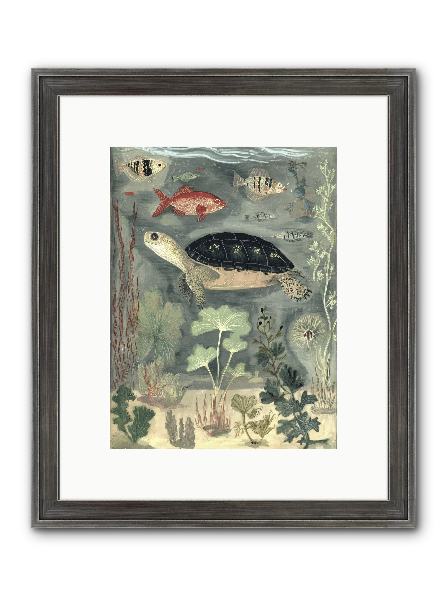 In Nature's Crown Framed Print - Slimwoods Black/Silver 9x12