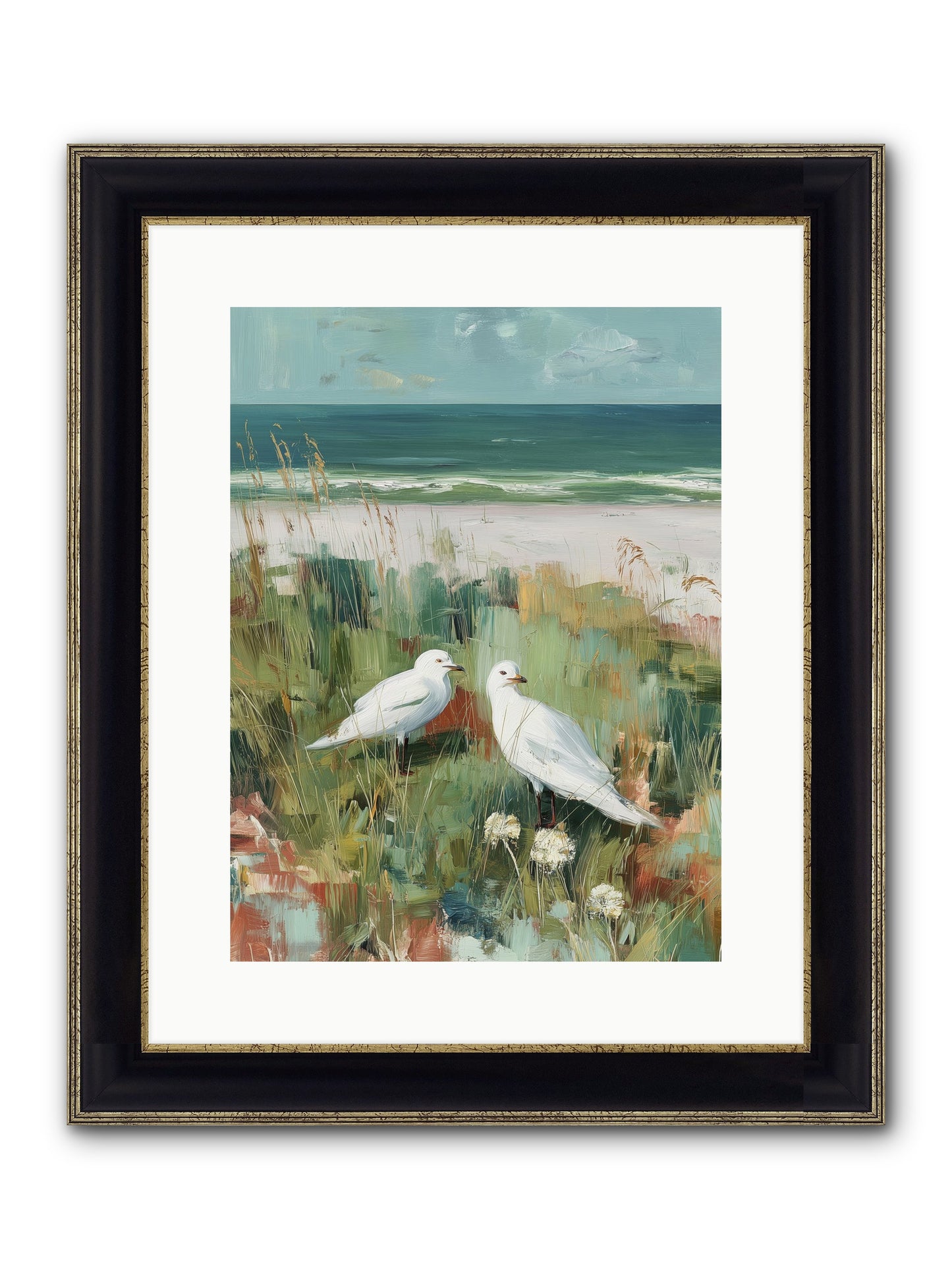 In Nature's Veil Framed Print - Black & Gold 12x16