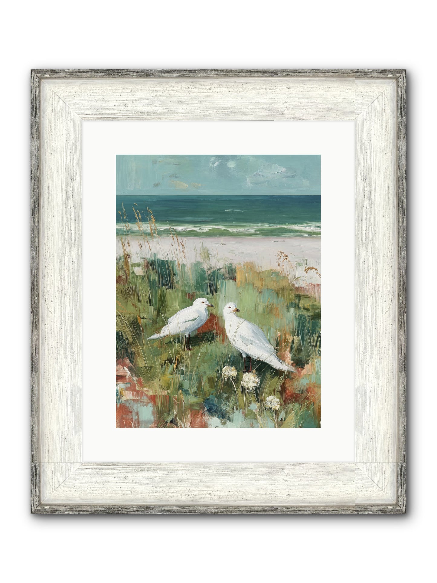 In Nature's Veil Framed Print - Driftwood White 12x16