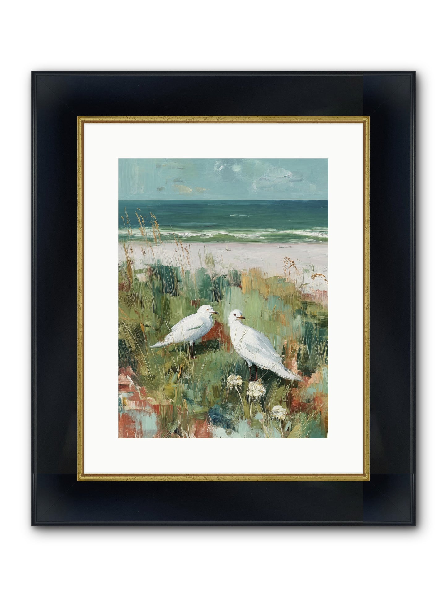 In Nature's Veil Framed Print - Wide Black w/Gold 12x16