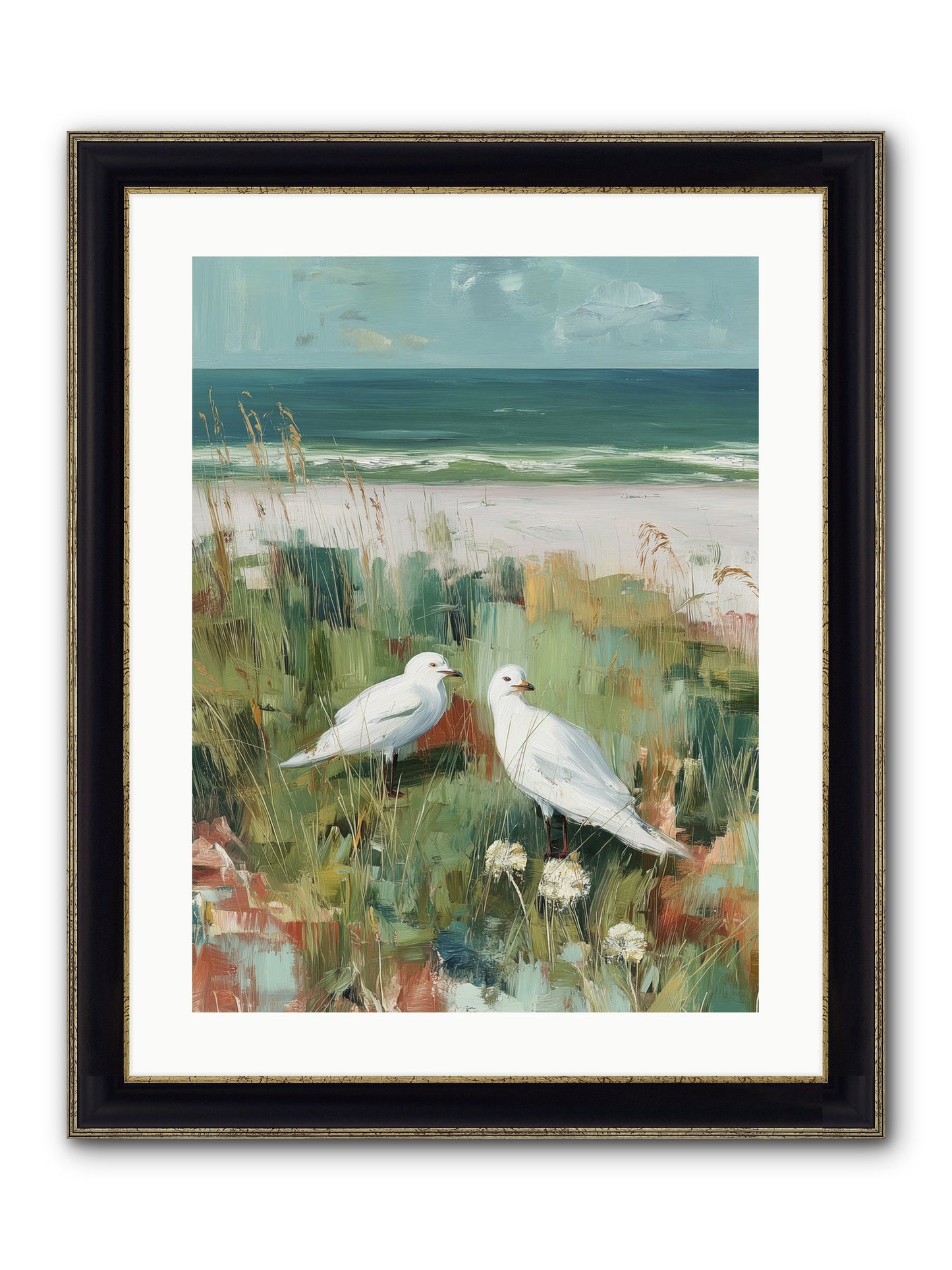 In Nature's Veil Framed Print - Black & Gold 18x24