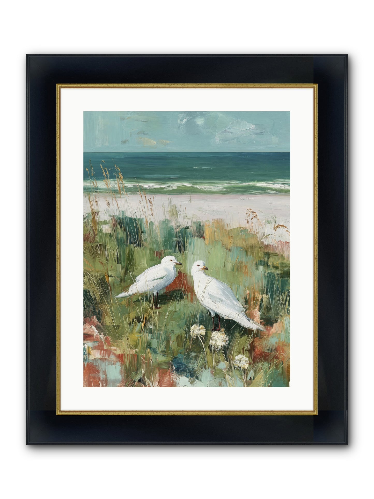 In Nature's Veil Framed Print - Wide Black w/Gold 18x24