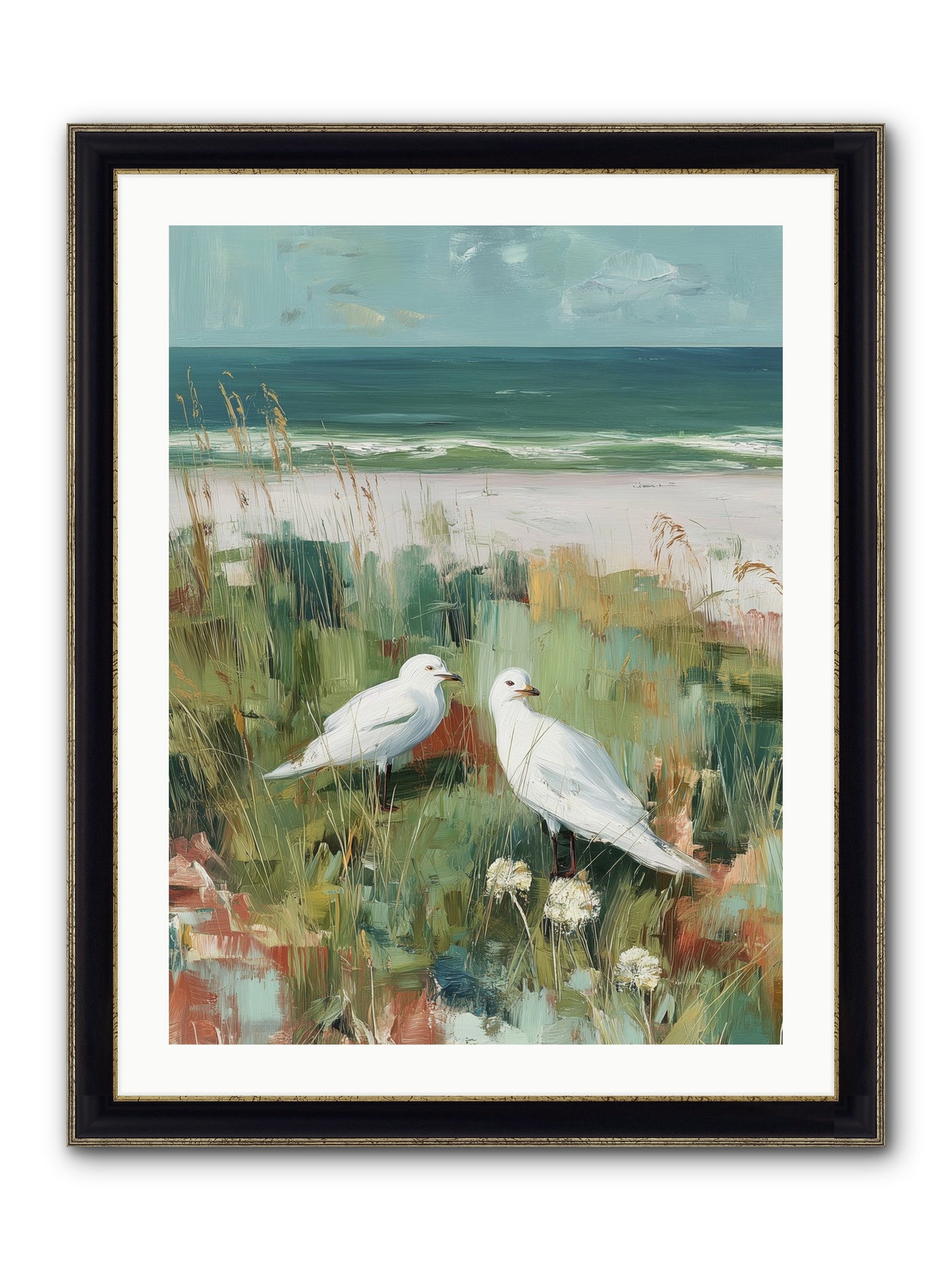In Nature's Veil Framed Print - Black & Gold 24x32