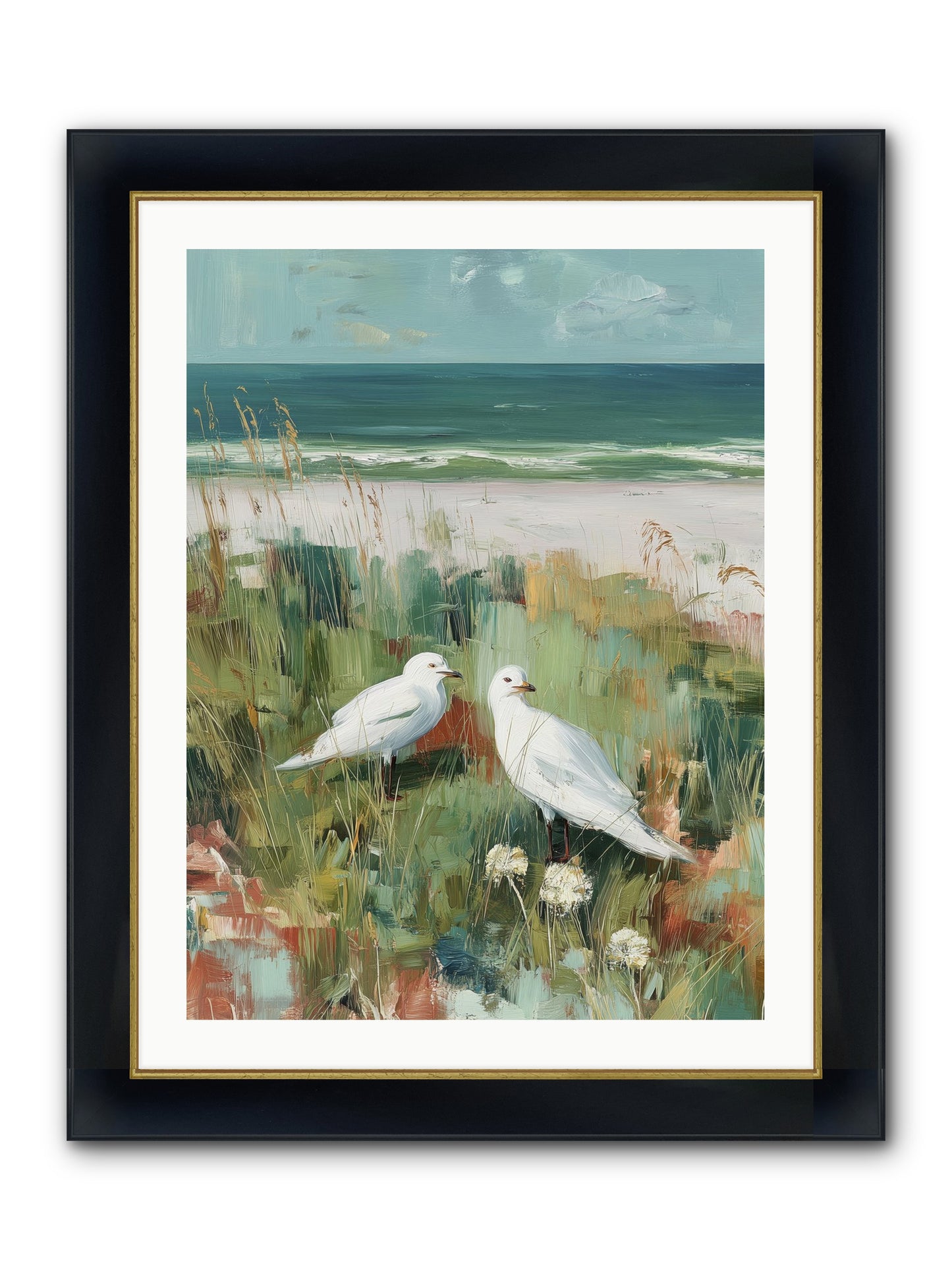 In Nature's Veil Framed Print - Wide Black w/Gold 24x32
