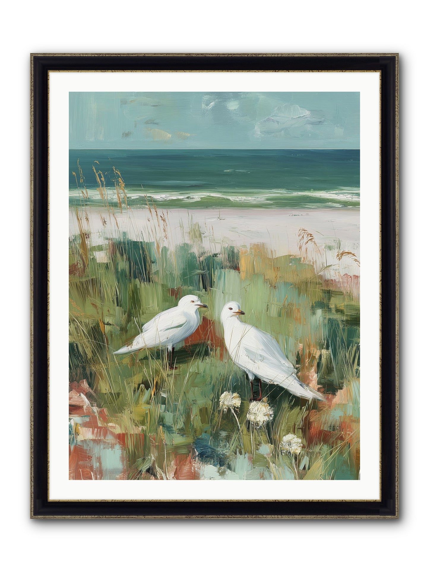 In Nature's Veil Framed Print - Black & Gold 30x40