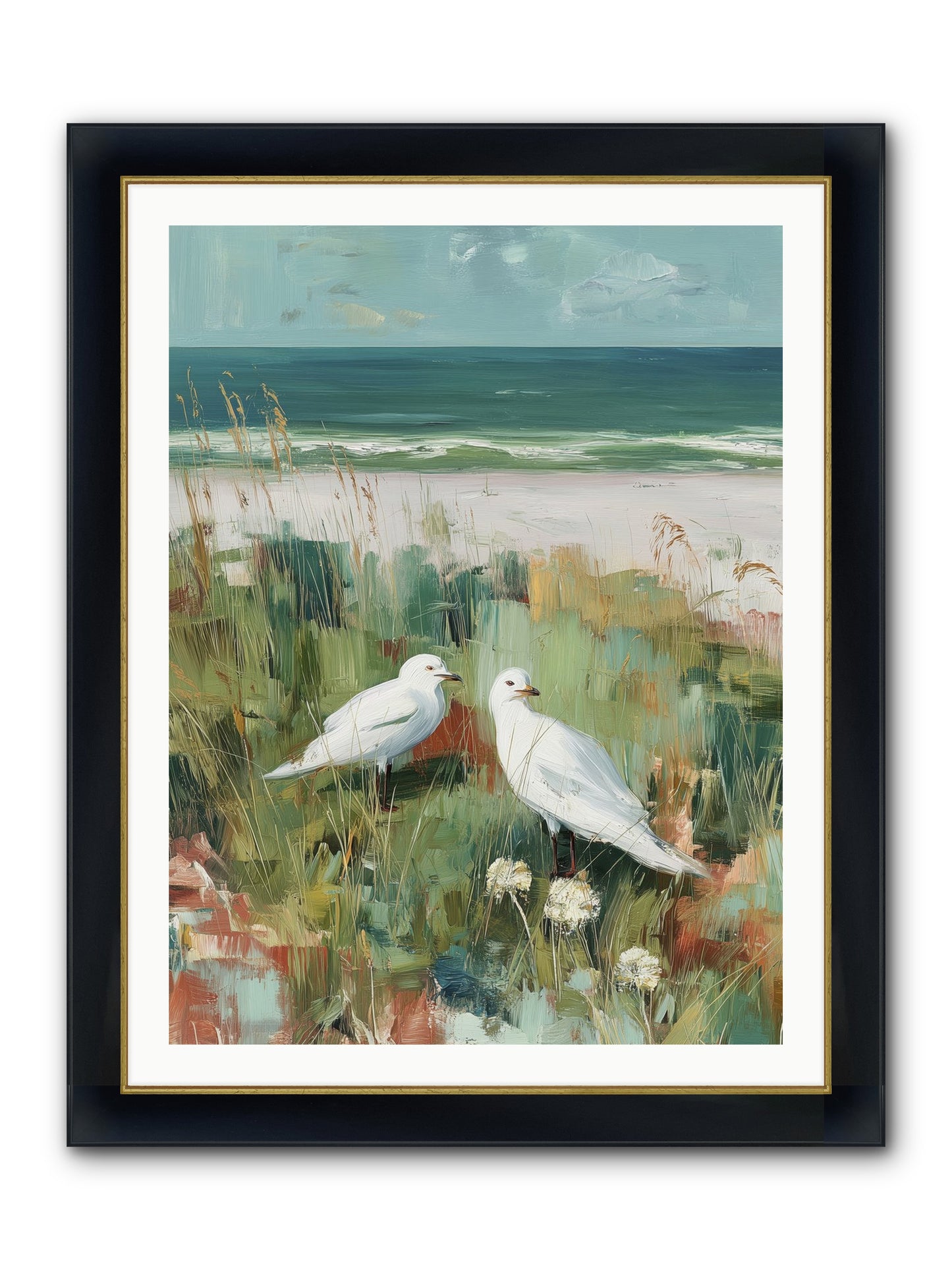 In Nature's Veil Framed Print - Wide Black w/Gold 30x40