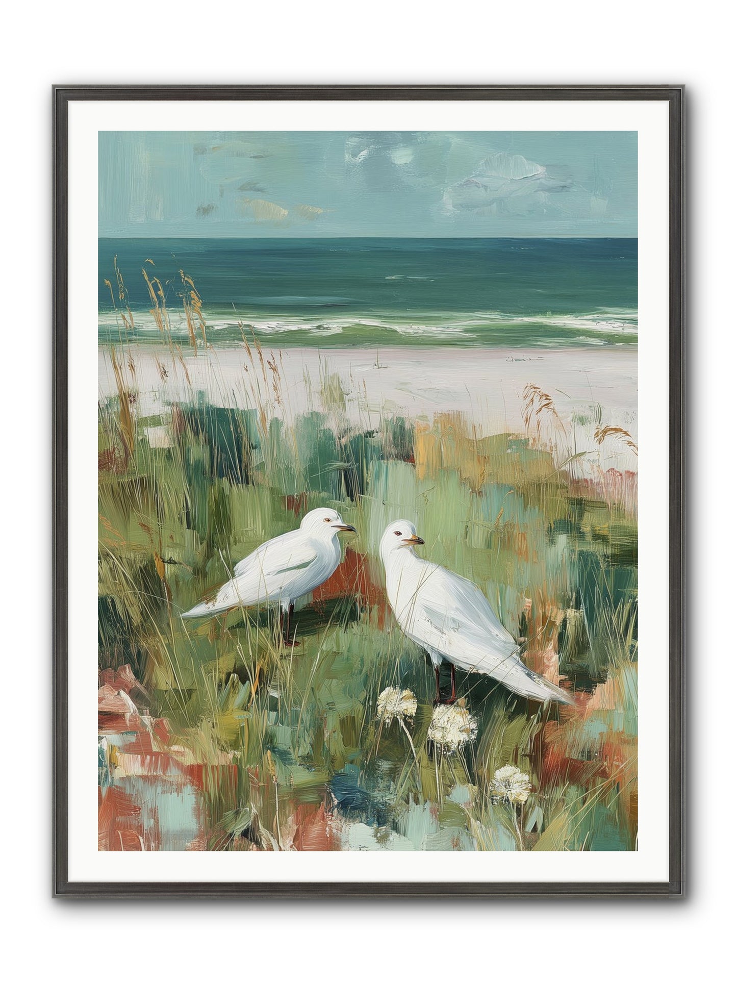 In Nature's Veil Framed Print - Slimwoods Black/Silver 36x48