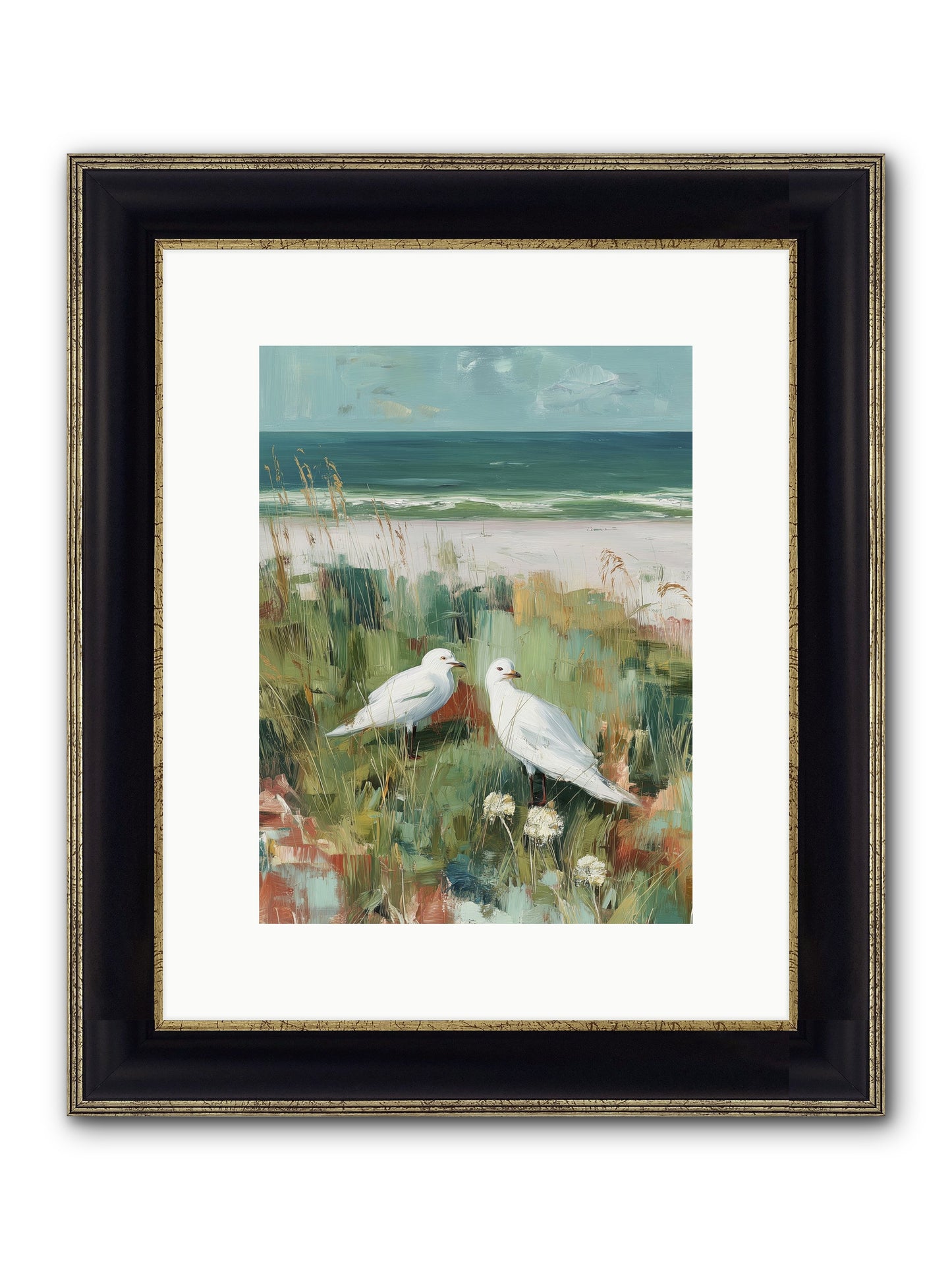 In Nature's Veil Framed Print - Black & Gold 9x12
