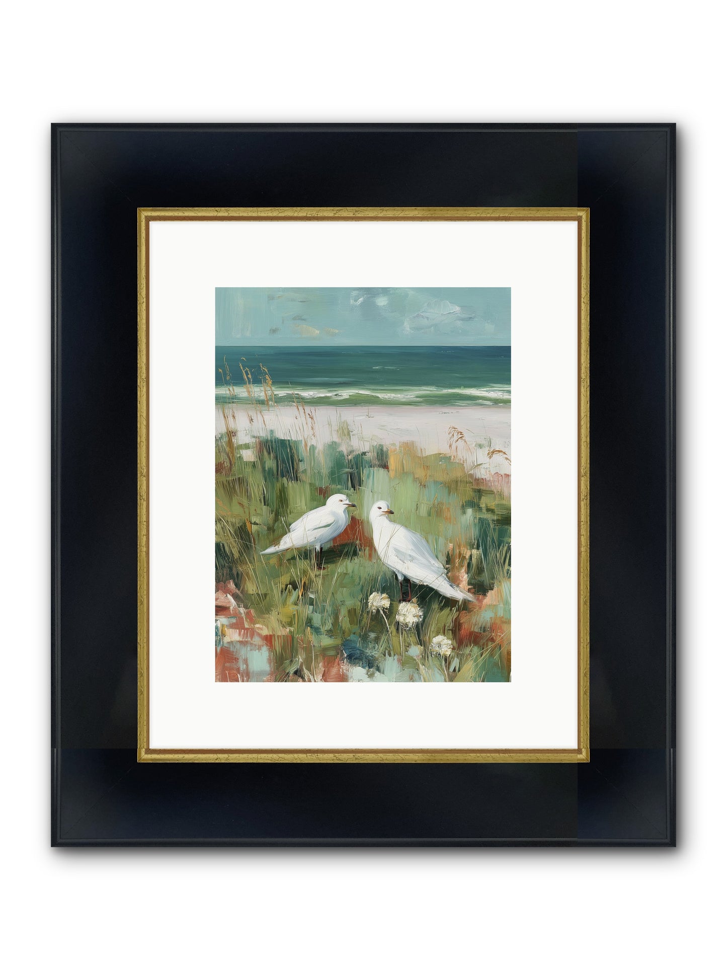 In Nature's Veil Framed Print - Wide Black w/Gold 9x12