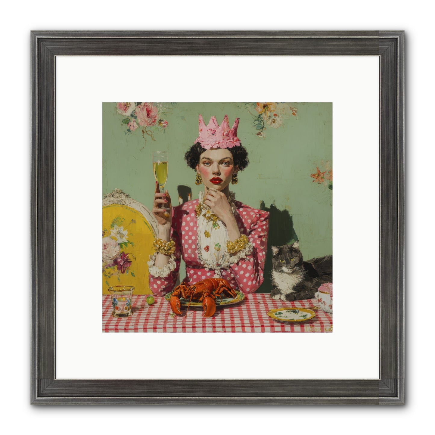 In Rooms of Gentle Rebellion Framed Print - Slimwoods Black/Silver 10x10
