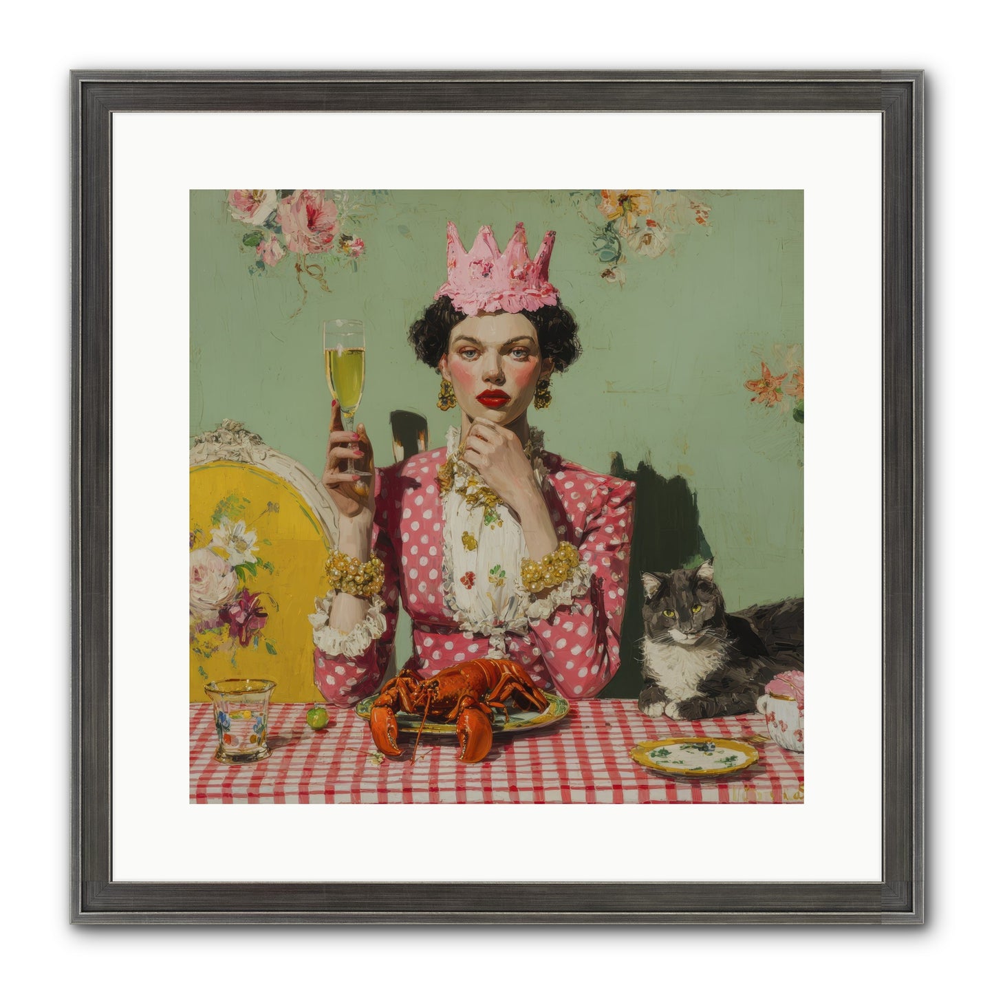 In Rooms of Gentle Rebellion Framed Print - Slimwoods Black/Silver 16x16
