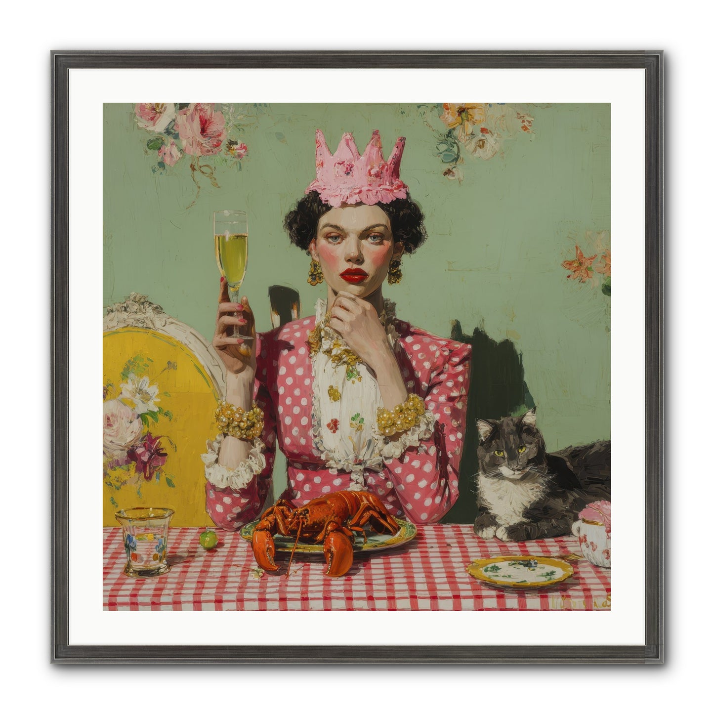 In Rooms of Gentle Rebellion Framed Print - Slimwoods Black/Silver 30x30