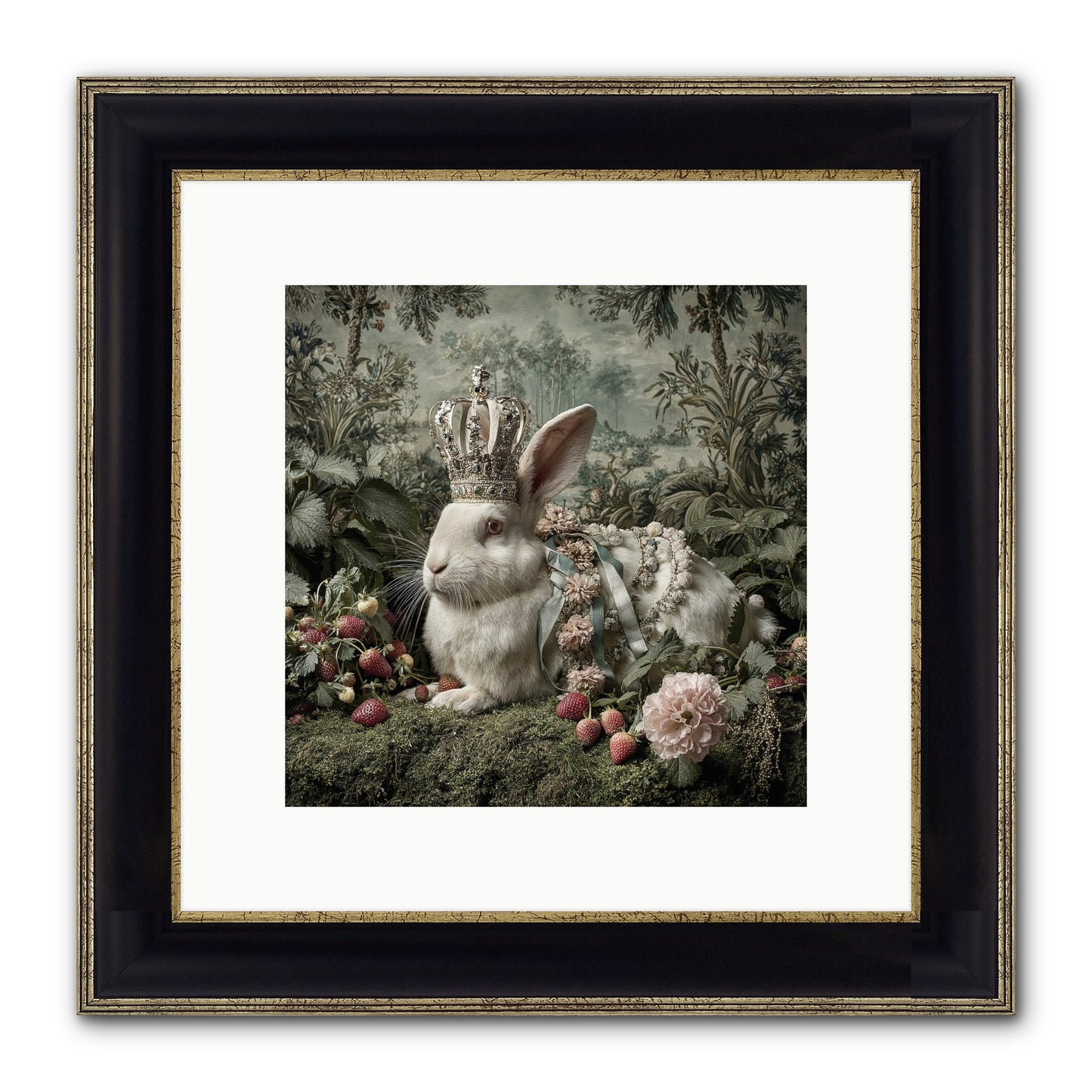 In Rooms of Golden Joy Framed Print - Black & Gold 10x10