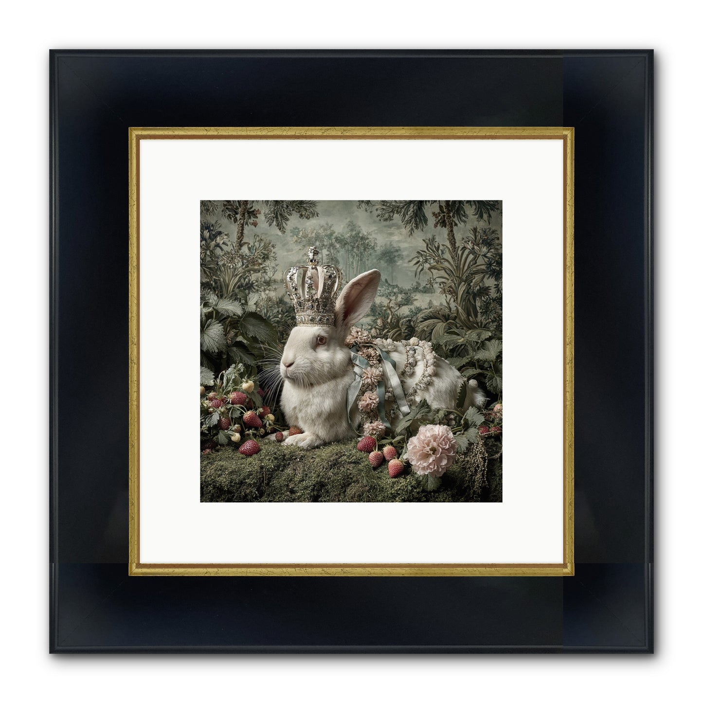 In Rooms of Golden Joy Framed Print - Wide Black w/Gold 10x10
