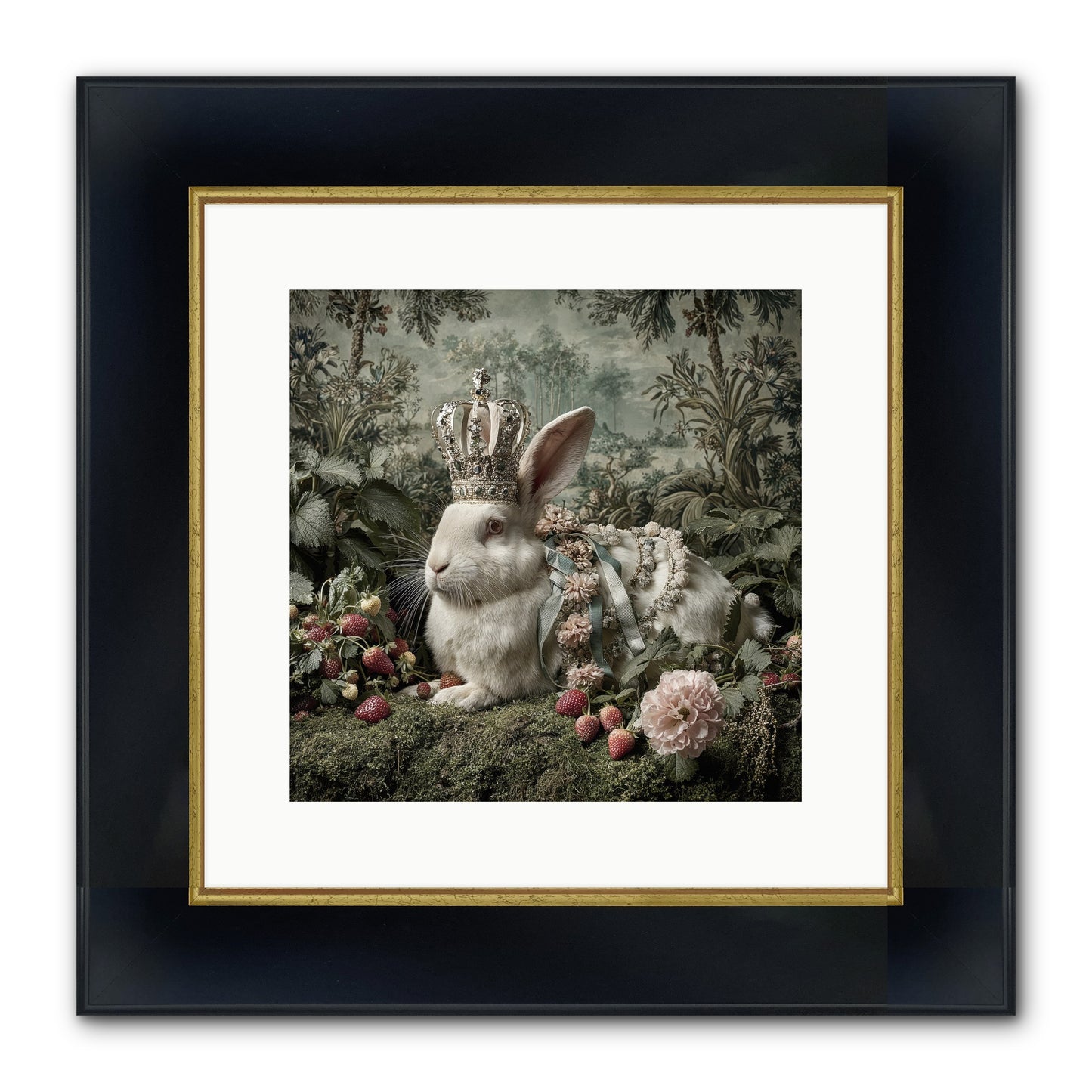 In Rooms of Golden Joy Framed Print - Wide Black w/Gold 12x12