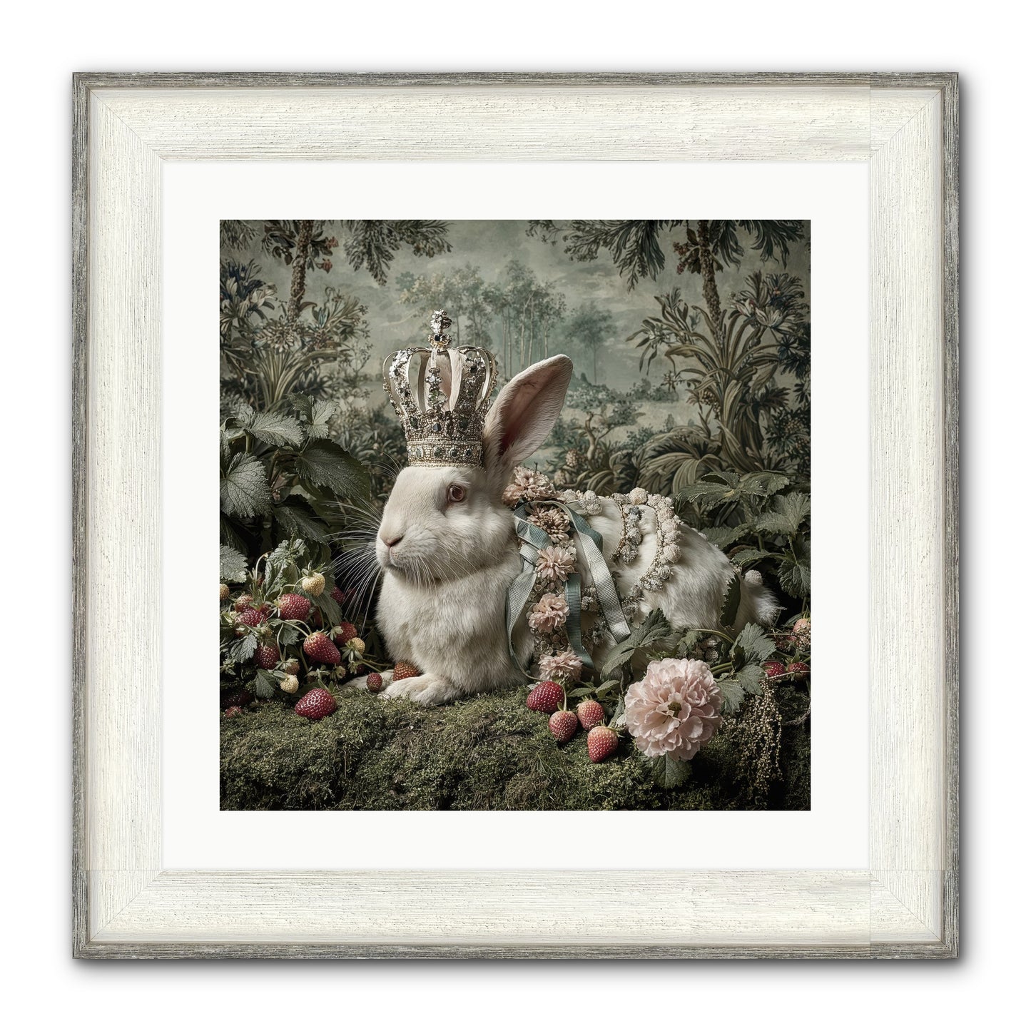 In Rooms of Golden Joy Framed Print - Driftwood White 20x20