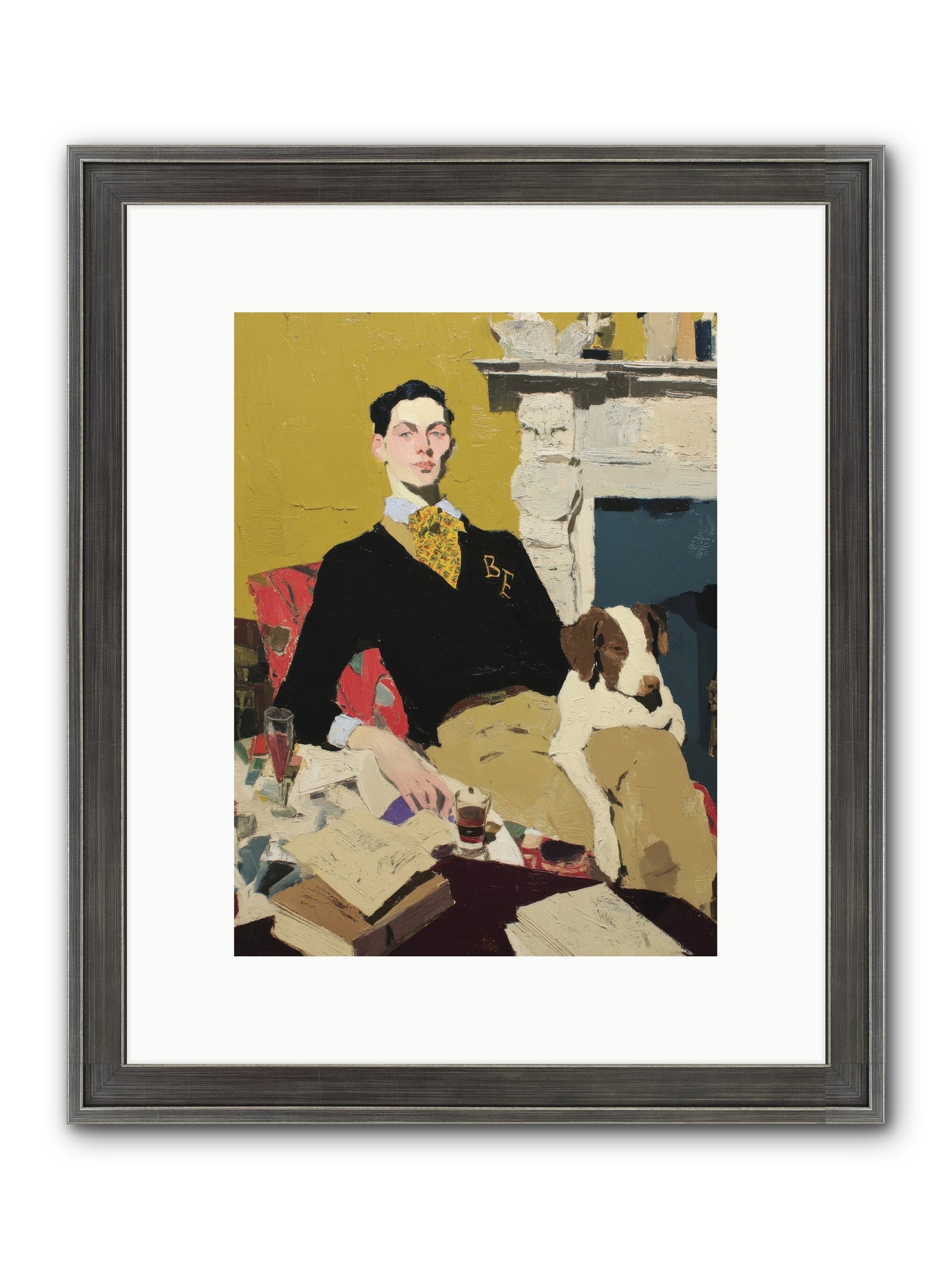 In Rooms of Quiet Waiting Framed Print - Slimwoods Black/Silver 9x12