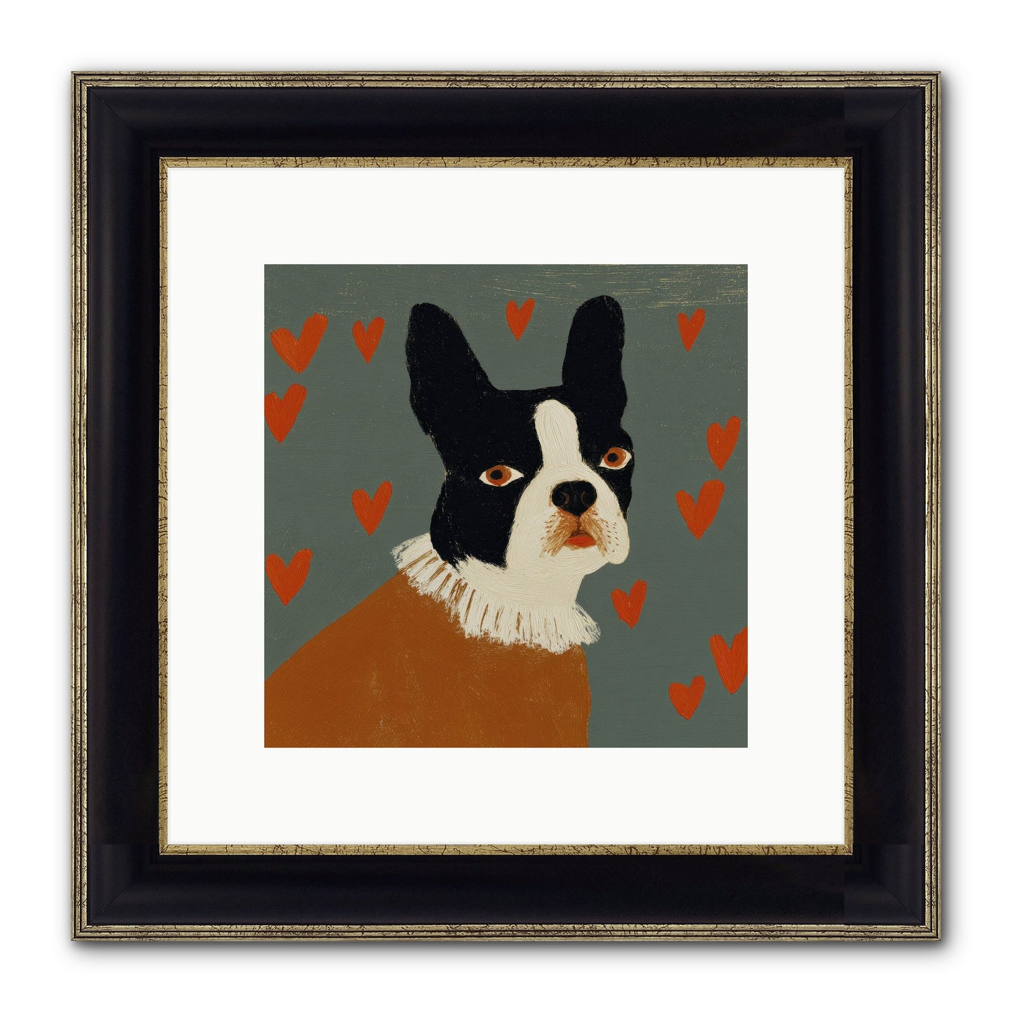 In The Company Of Kindred Spirits Framed Print - Black & Gold 10x10