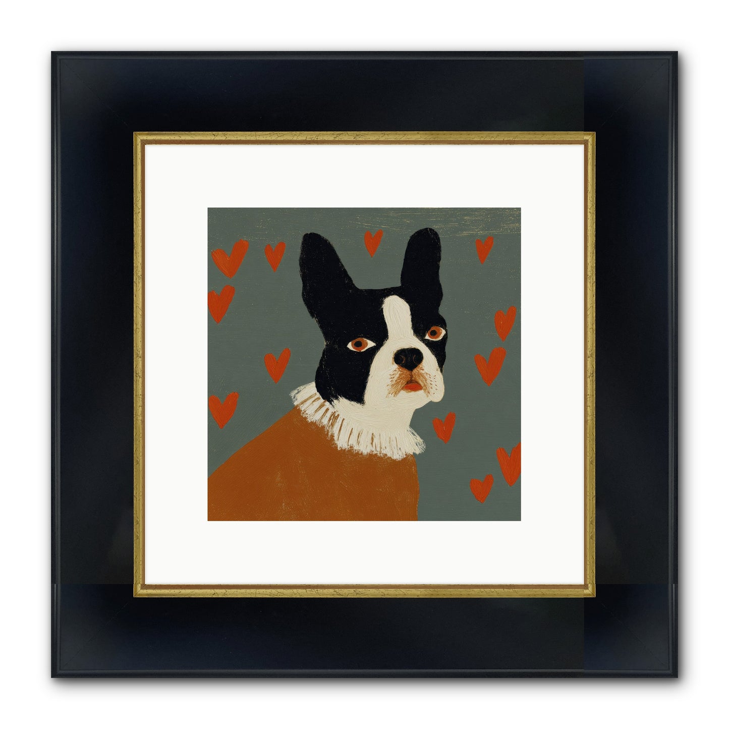 In The Company Of Kindred Spirits Framed Print - Wide Black w/Gold 10x10