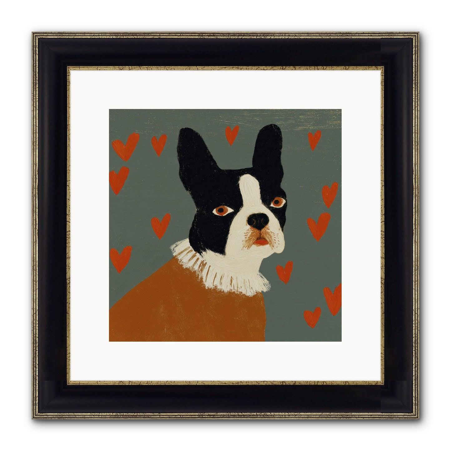 In The Company Of Kindred Spirits Framed Print - Black & Gold 12x12