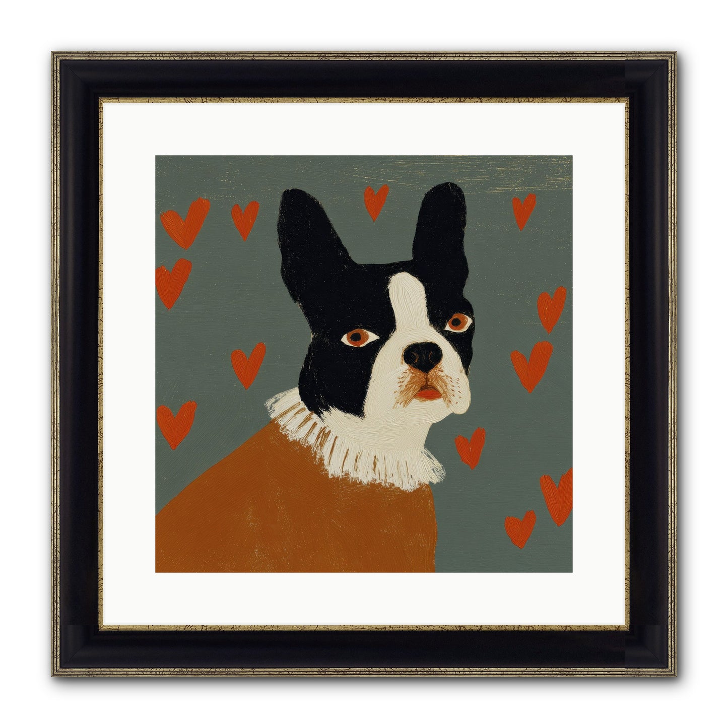 In The Company Of Kindred Spirits Framed Print - Black & Gold 16x16