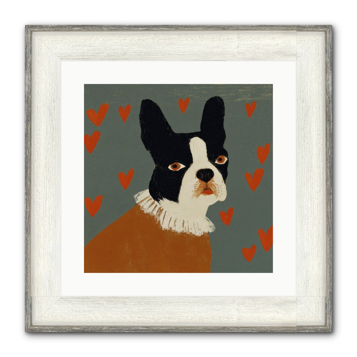 In The Company Of Kindred Spirits Framed Print - Driftwood White 16x16