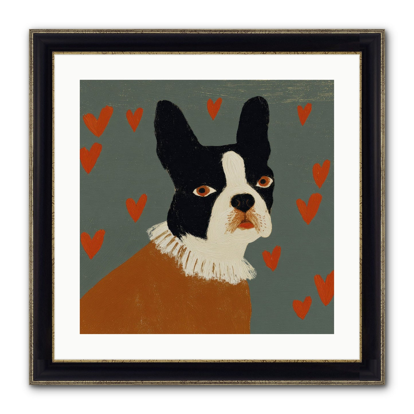 In The Company Of Kindred Spirits Framed Print - Black & Gold 20x20