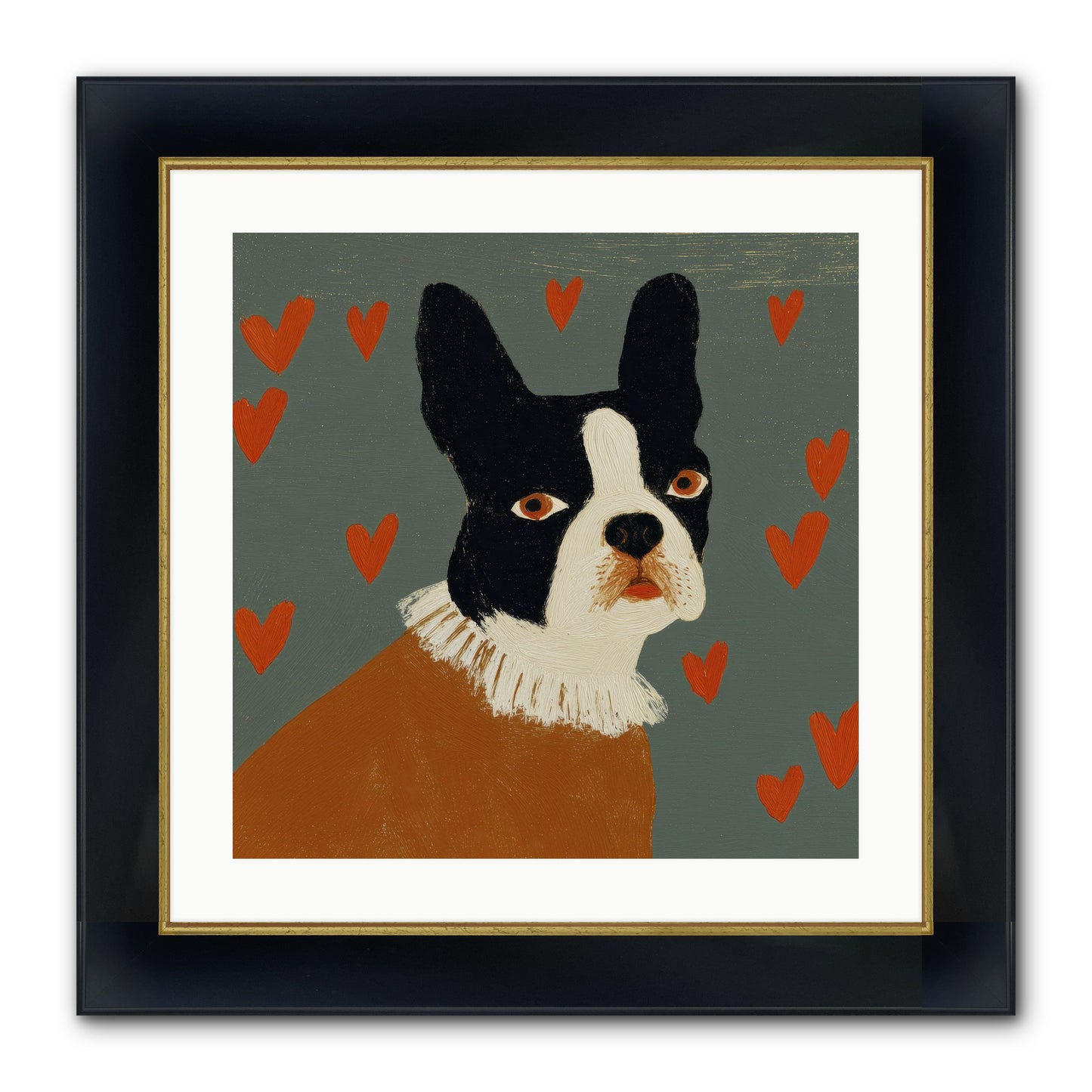 In The Company Of Kindred Spirits Framed Print - Wide Black w/Gold 20x20