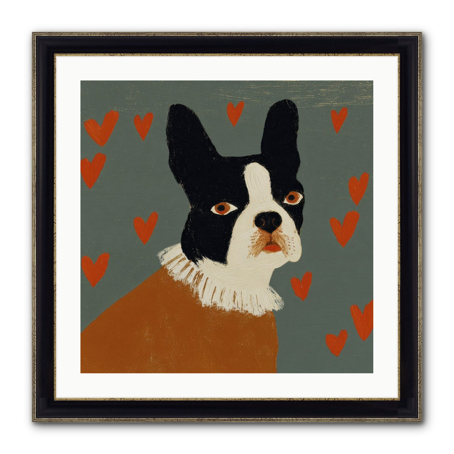 In The Company Of Kindred Spirits Framed Print - Black & Gold 24x24