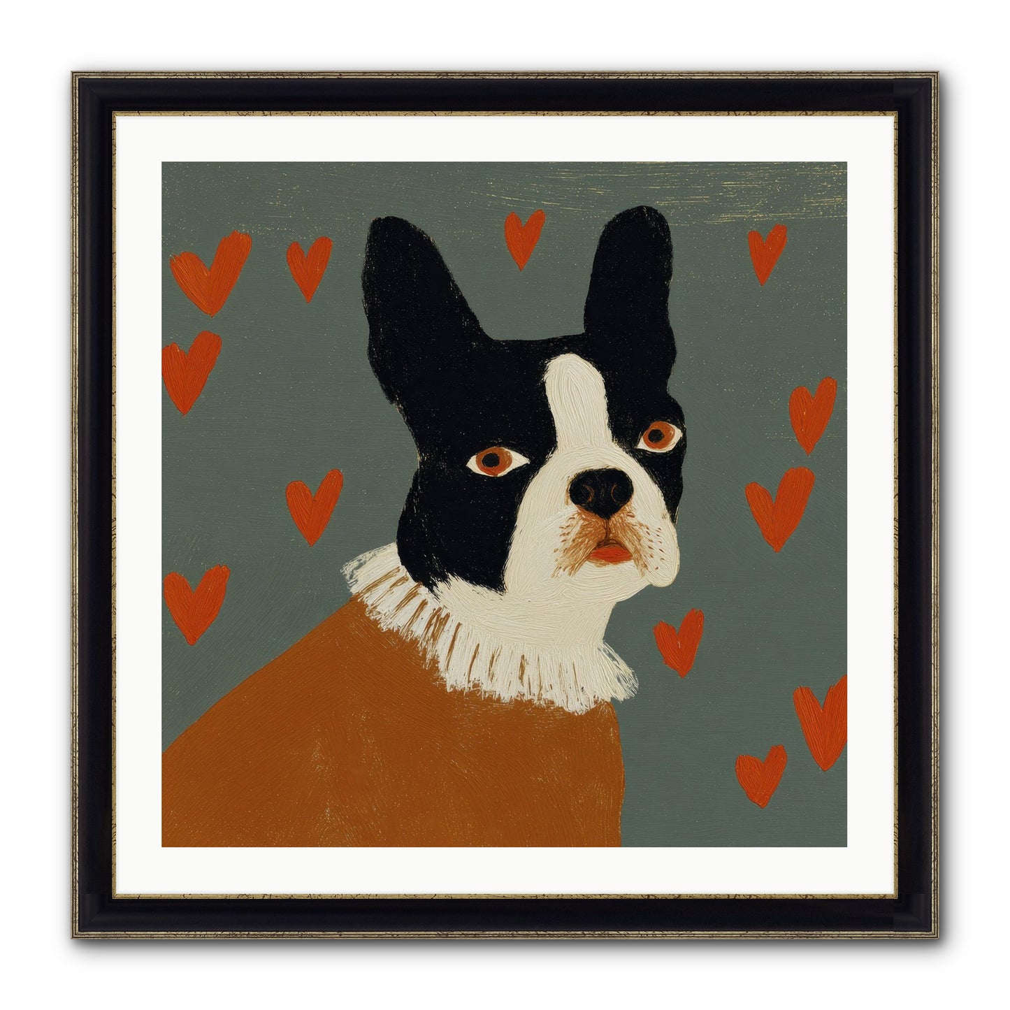 In The Company Of Kindred Spirits Framed Print - Black & Gold 30x30