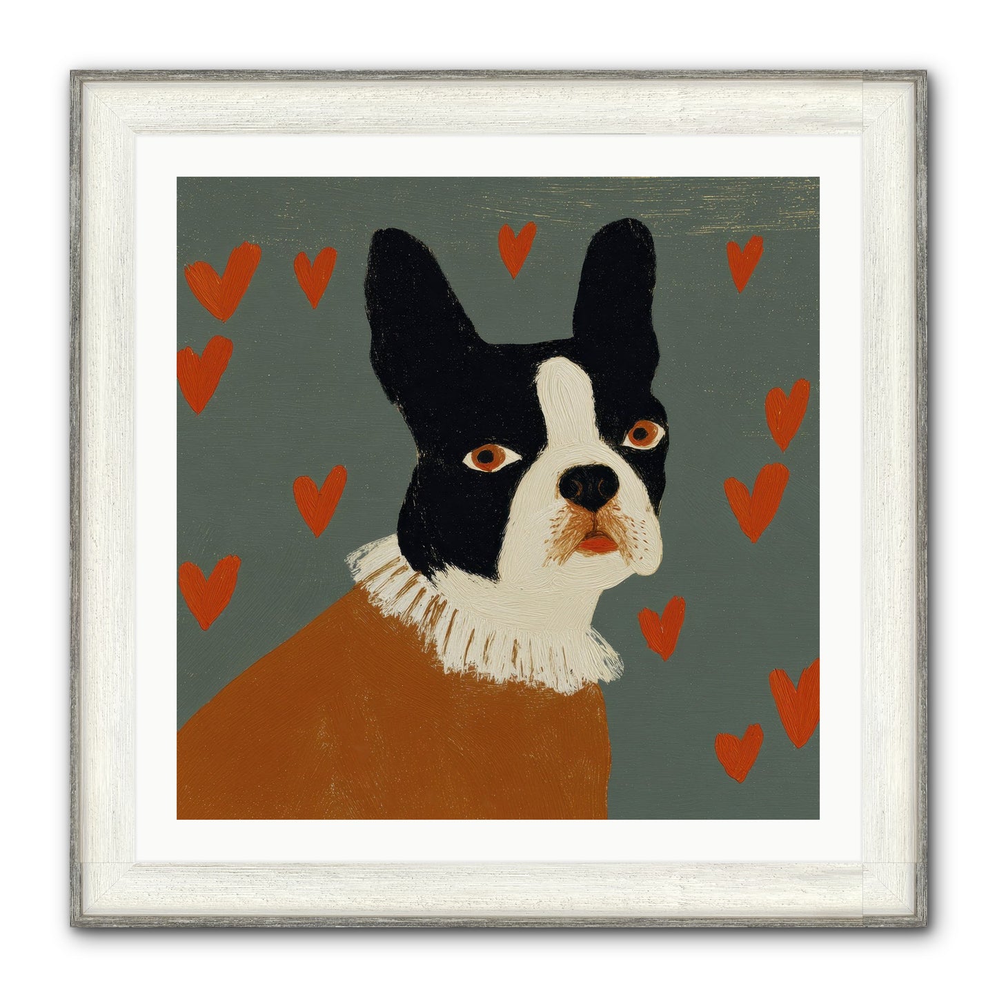 In The Company Of Kindred Spirits Framed Print - Driftwood White 30x30