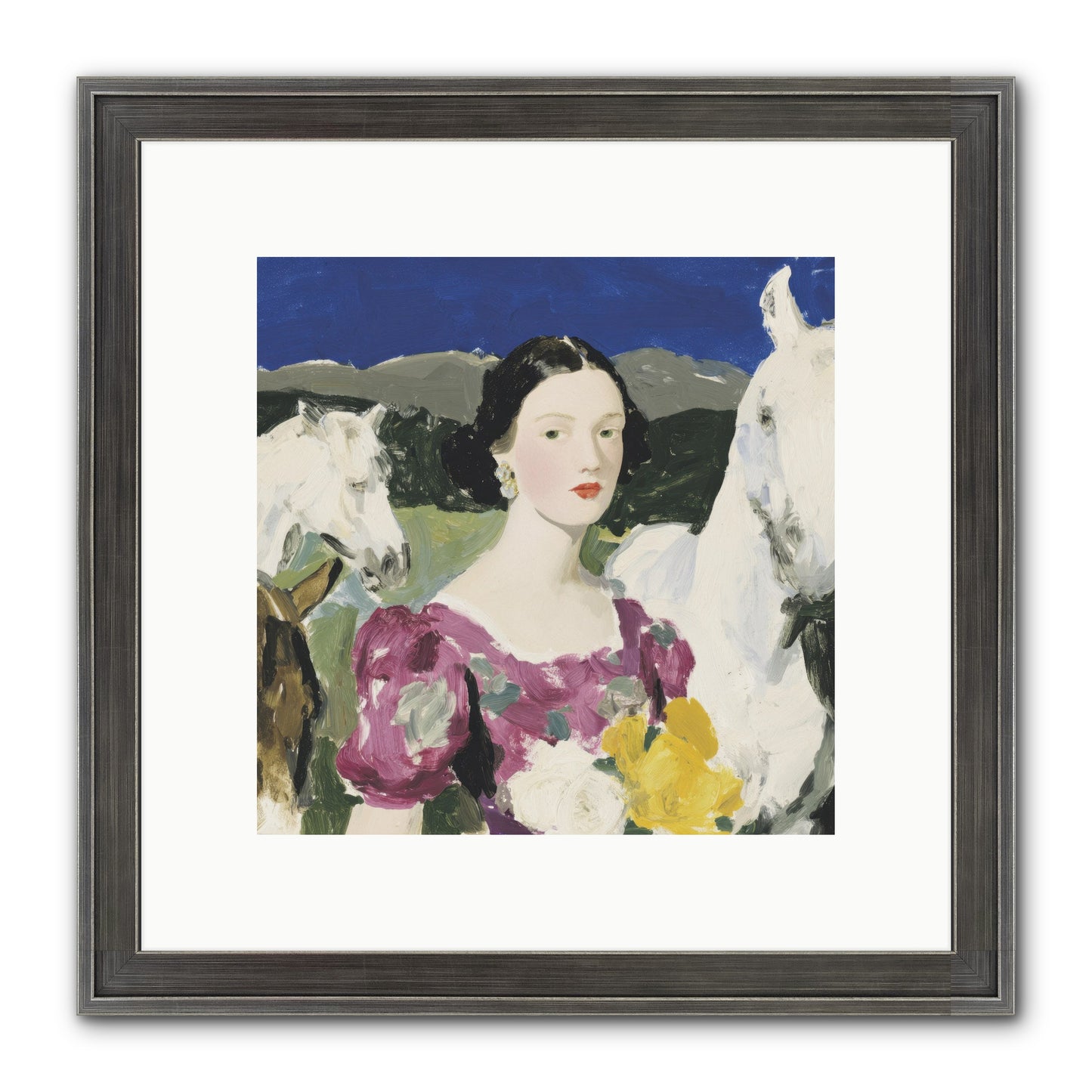 In The Dream Landscape Framed Print - Slimwoods Black/Silver 10x10