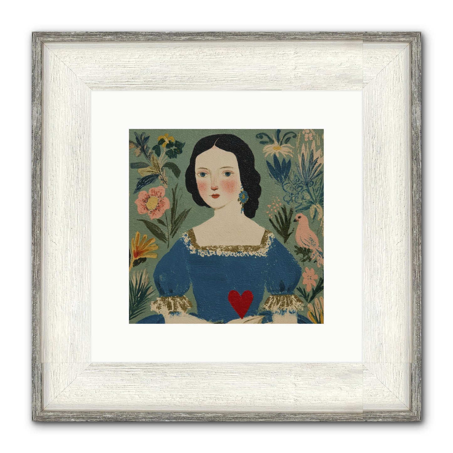 In The Garden Of Lasting Bonds Framed Print - Driftwood White 10x10