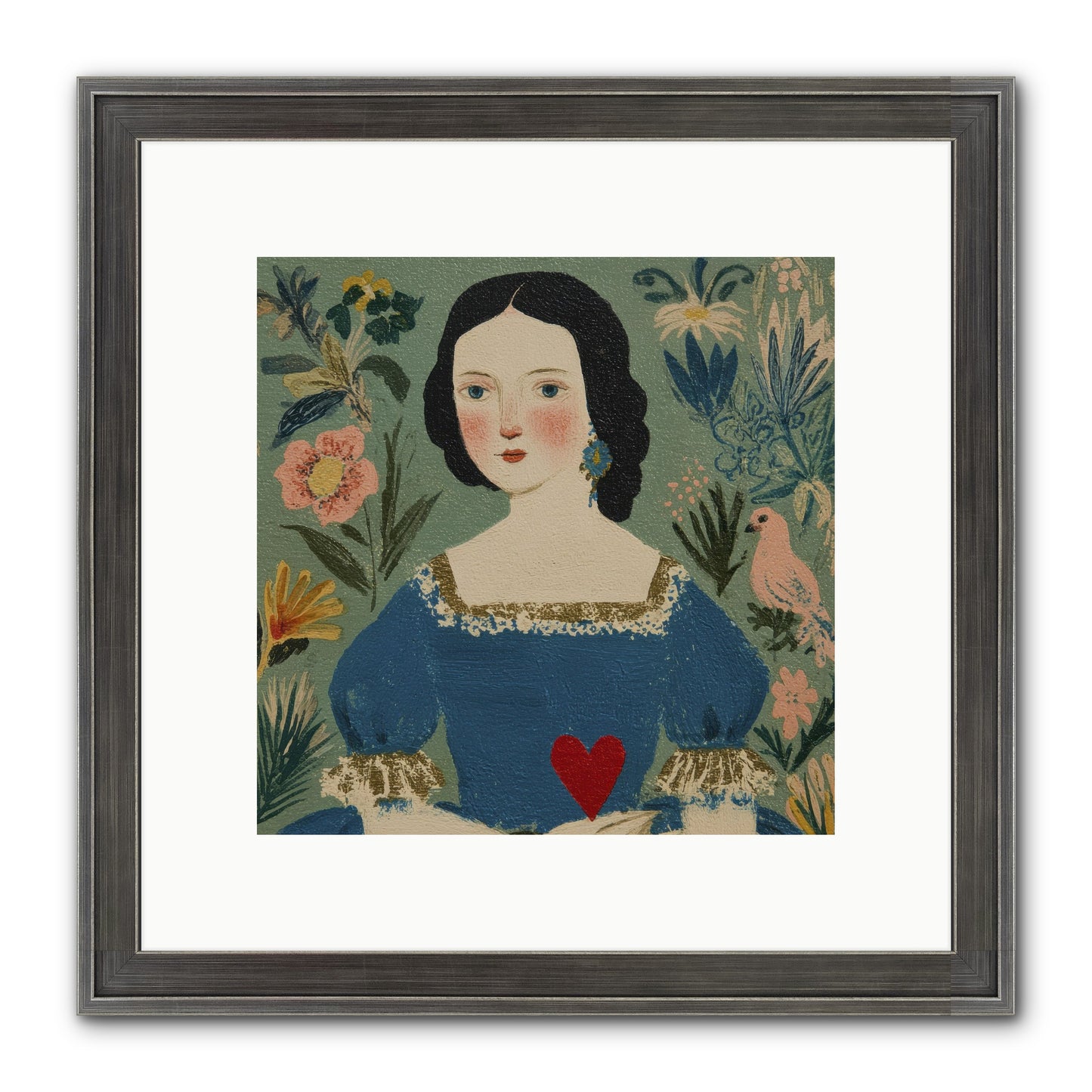 In The Garden Of Lasting Bonds Framed Print - Slimwoods Black/Silver 10x10