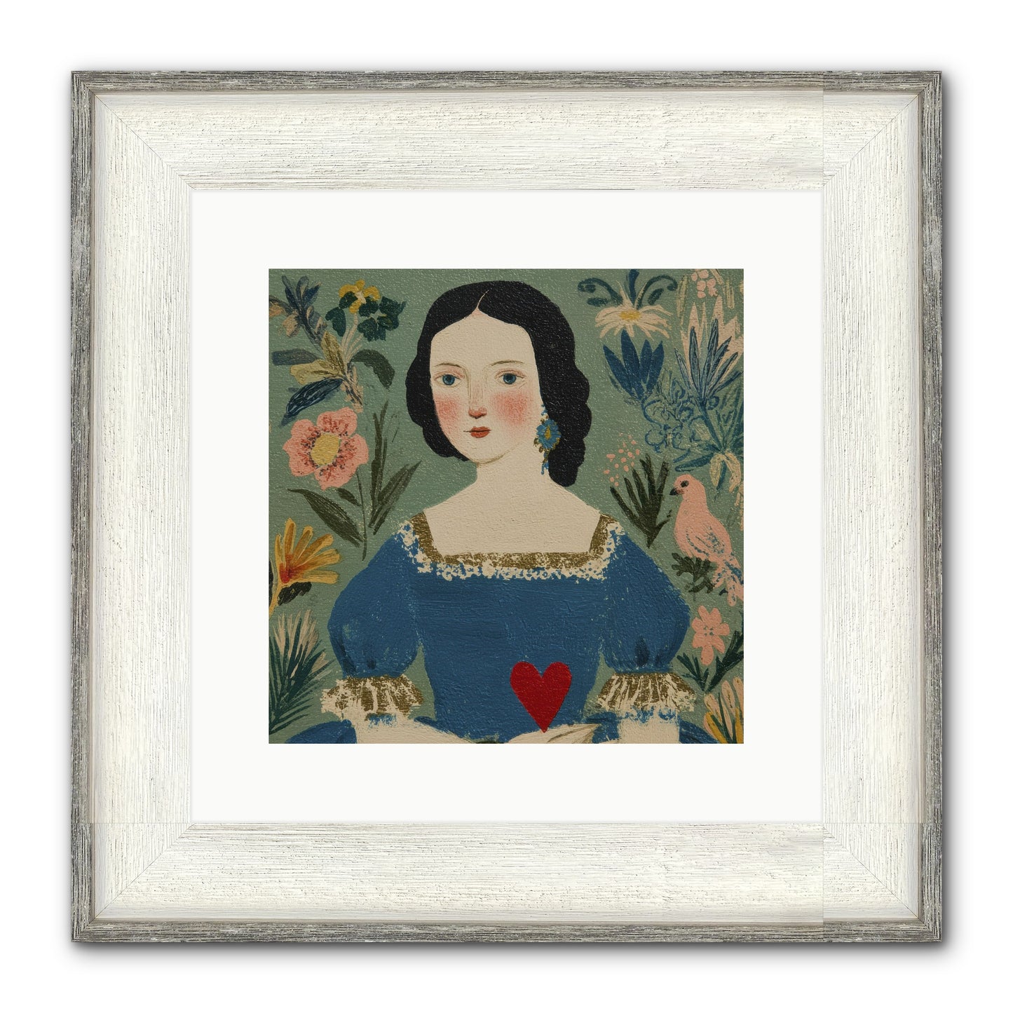 In The Garden Of Lasting Bonds Framed Print - Driftwood White 12x12