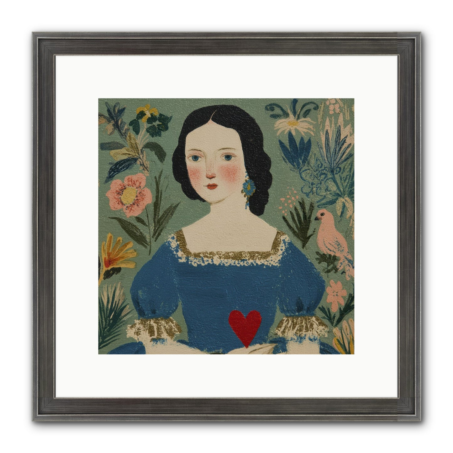 In The Garden Of Lasting Bonds Framed Print - Slimwoods Black/Silver 12x12