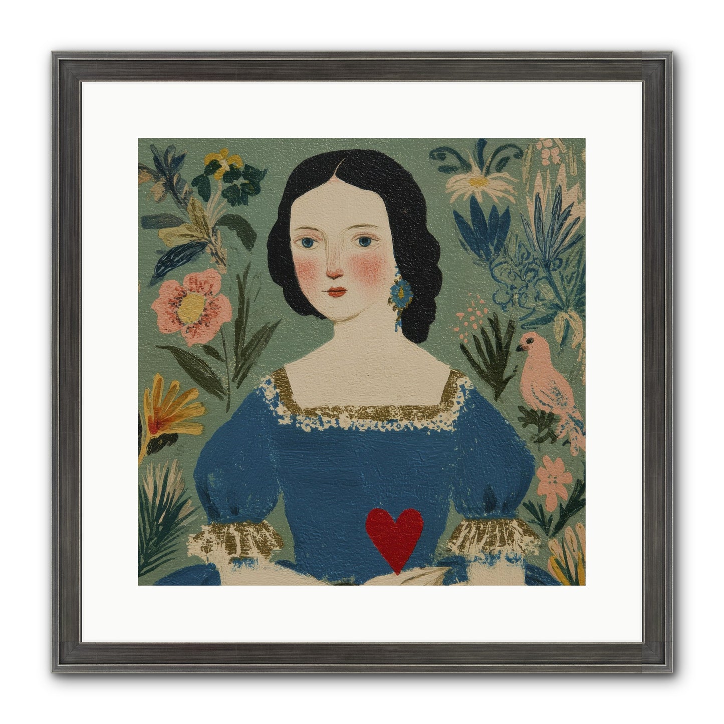 In The Garden Of Lasting Bonds Framed Print - Slimwoods Black/Silver 16x16