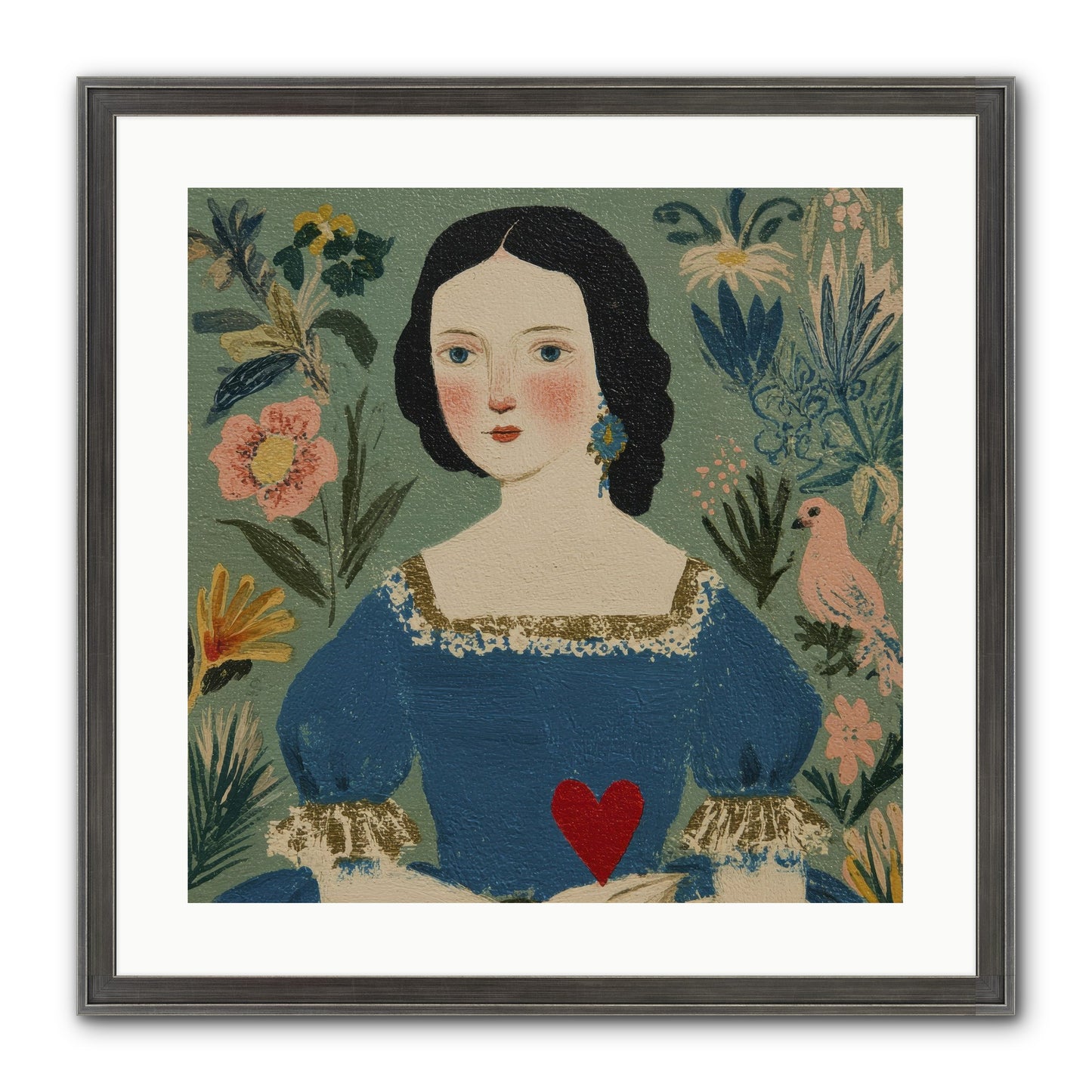 In The Garden Of Lasting Bonds Framed Print - Slimwoods Black/Silver 20x20