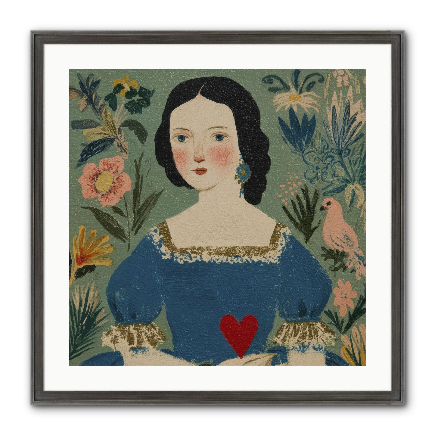 In The Garden Of Lasting Bonds Framed Print - Slimwoods Black/Silver 24x24