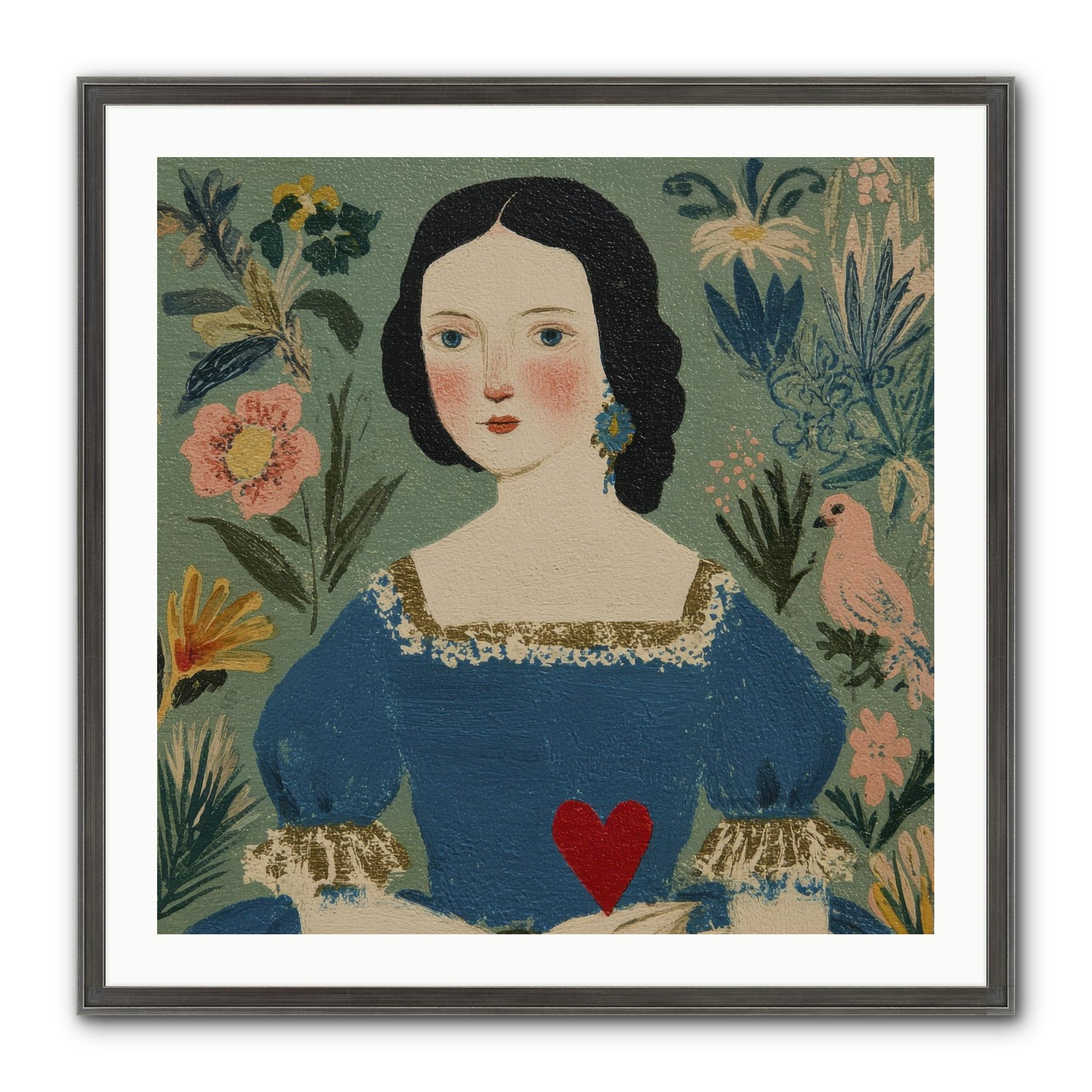 In The Garden Of Lasting Bonds Framed Print - Slimwoods Black/Silver 30x30