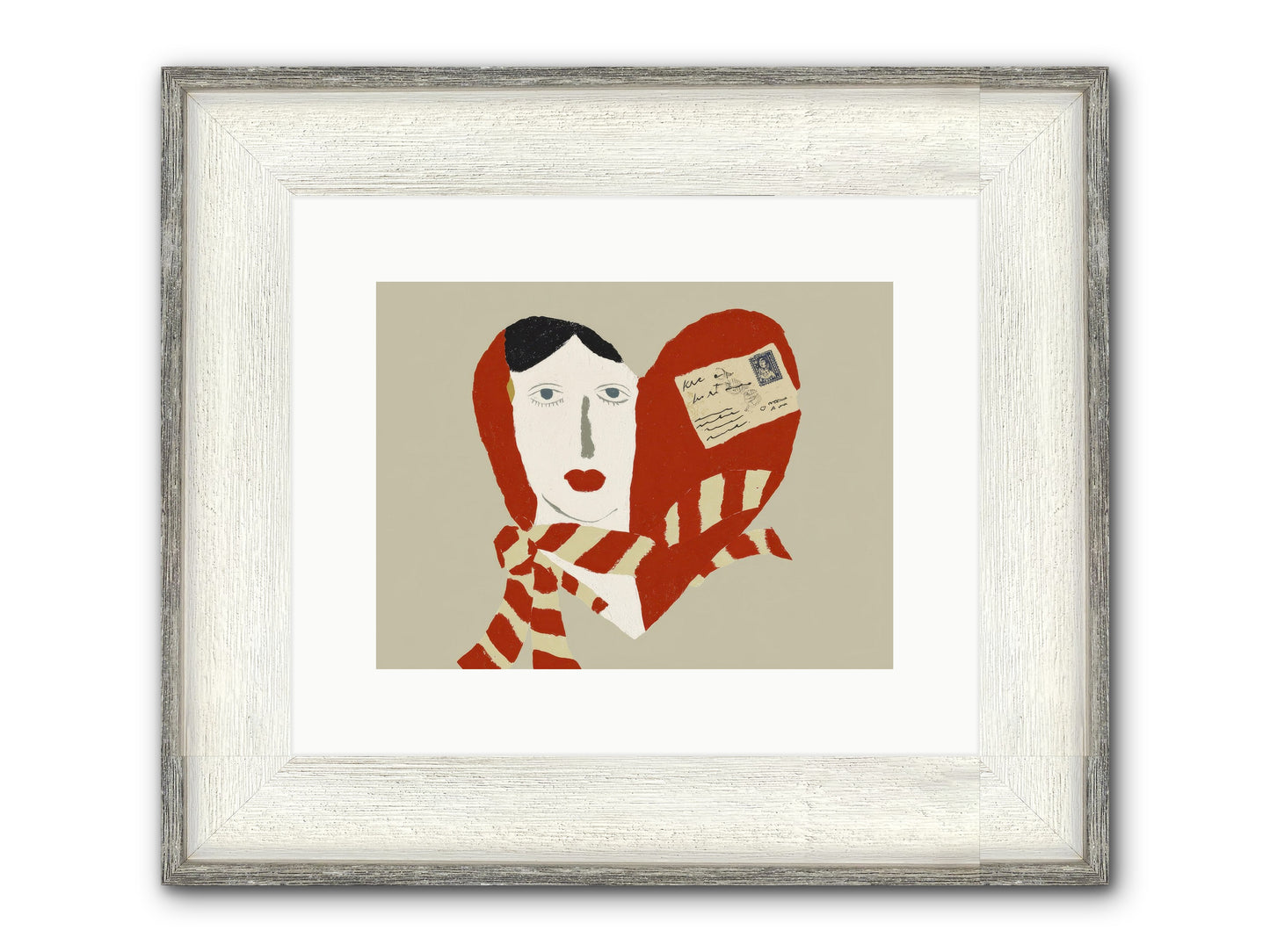 In The Language Of Forever Framed Print - Driftwood White 12x9
