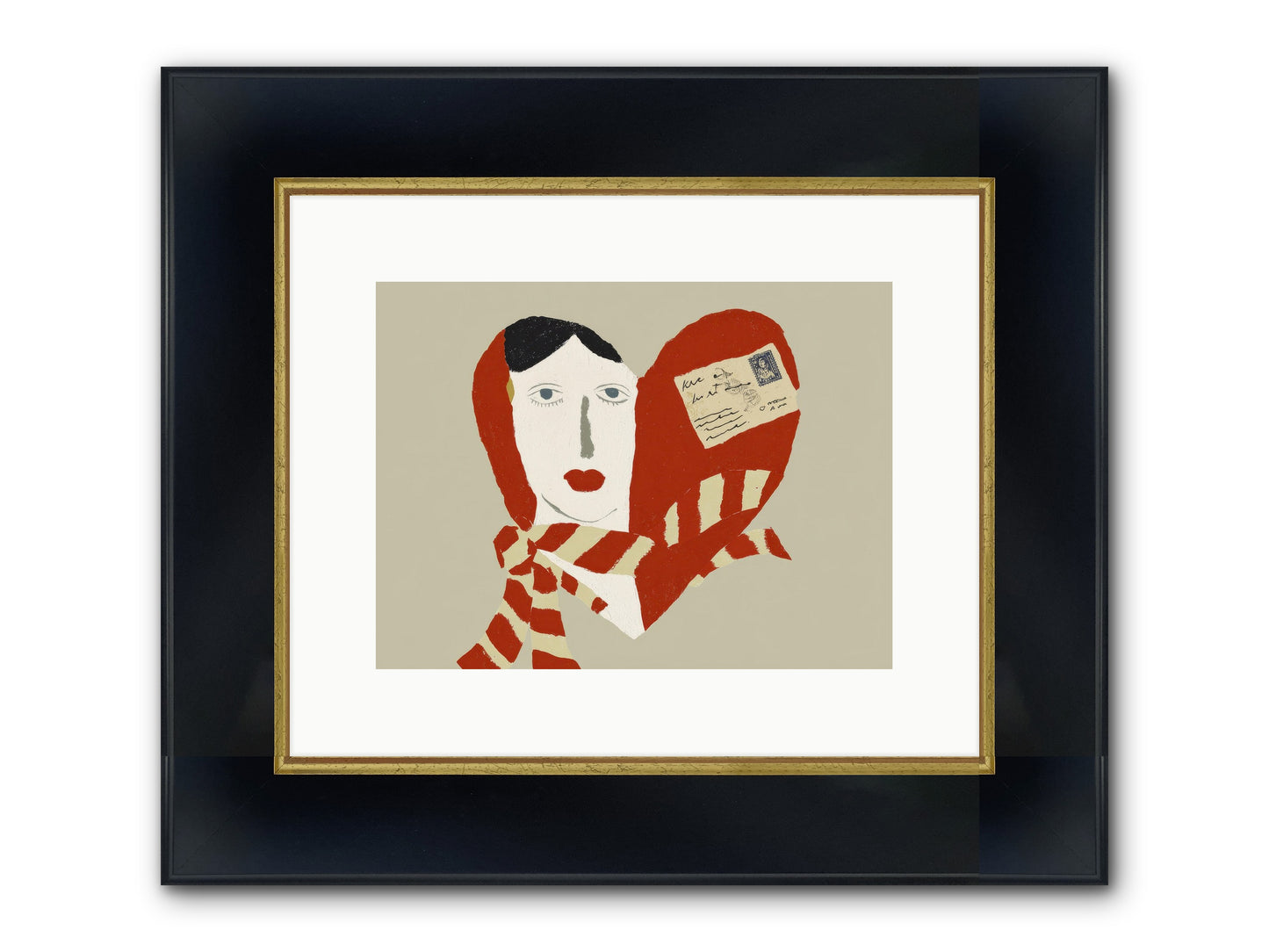 In The Language Of Forever Framed Print - Wide Black w/Gold 12x9