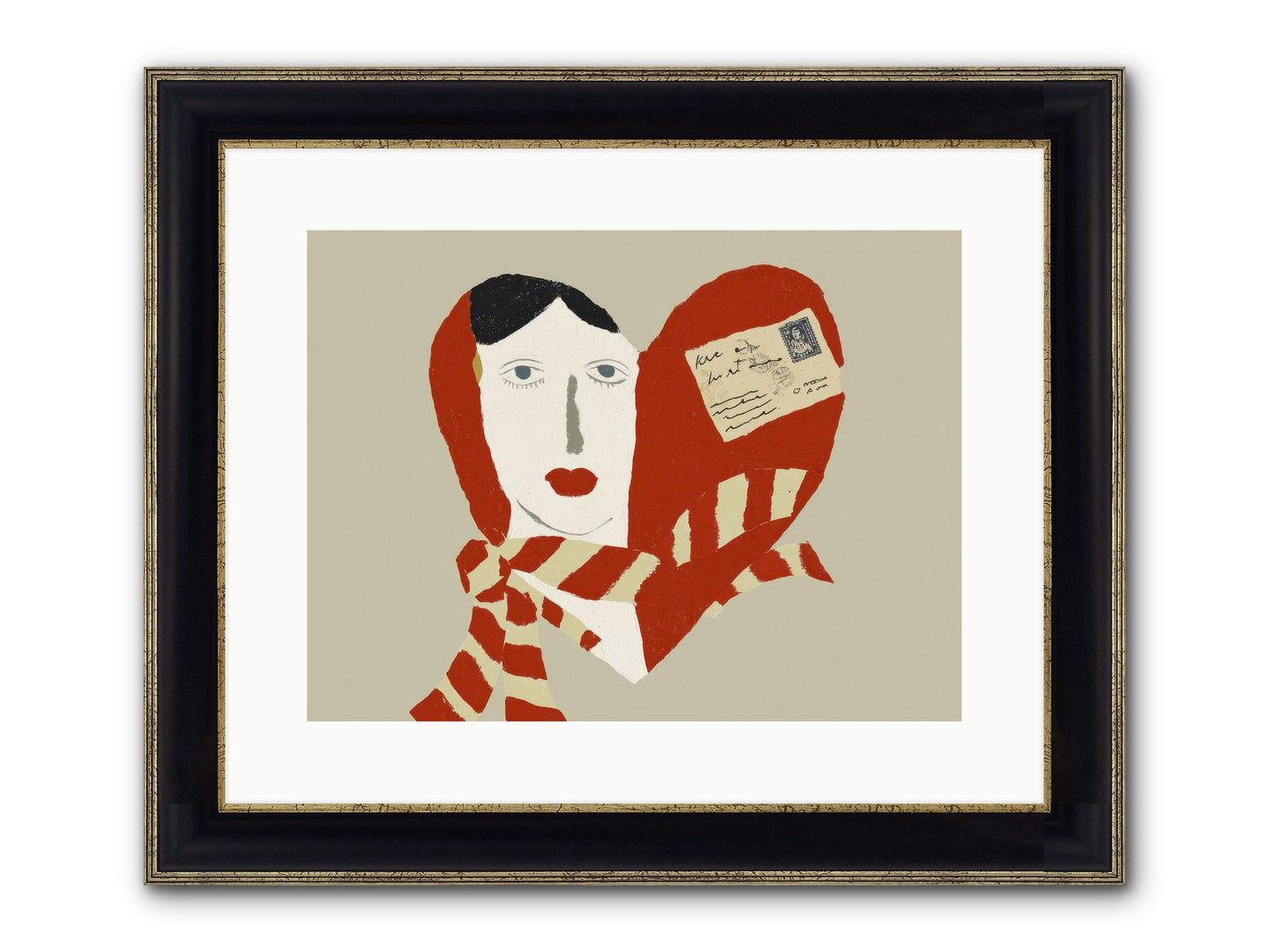 In The Language Of Forever Framed Print - Black & Gold 16x12