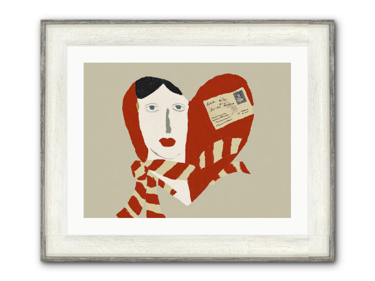 In The Language Of Forever Framed Print - Driftwood White 24x18