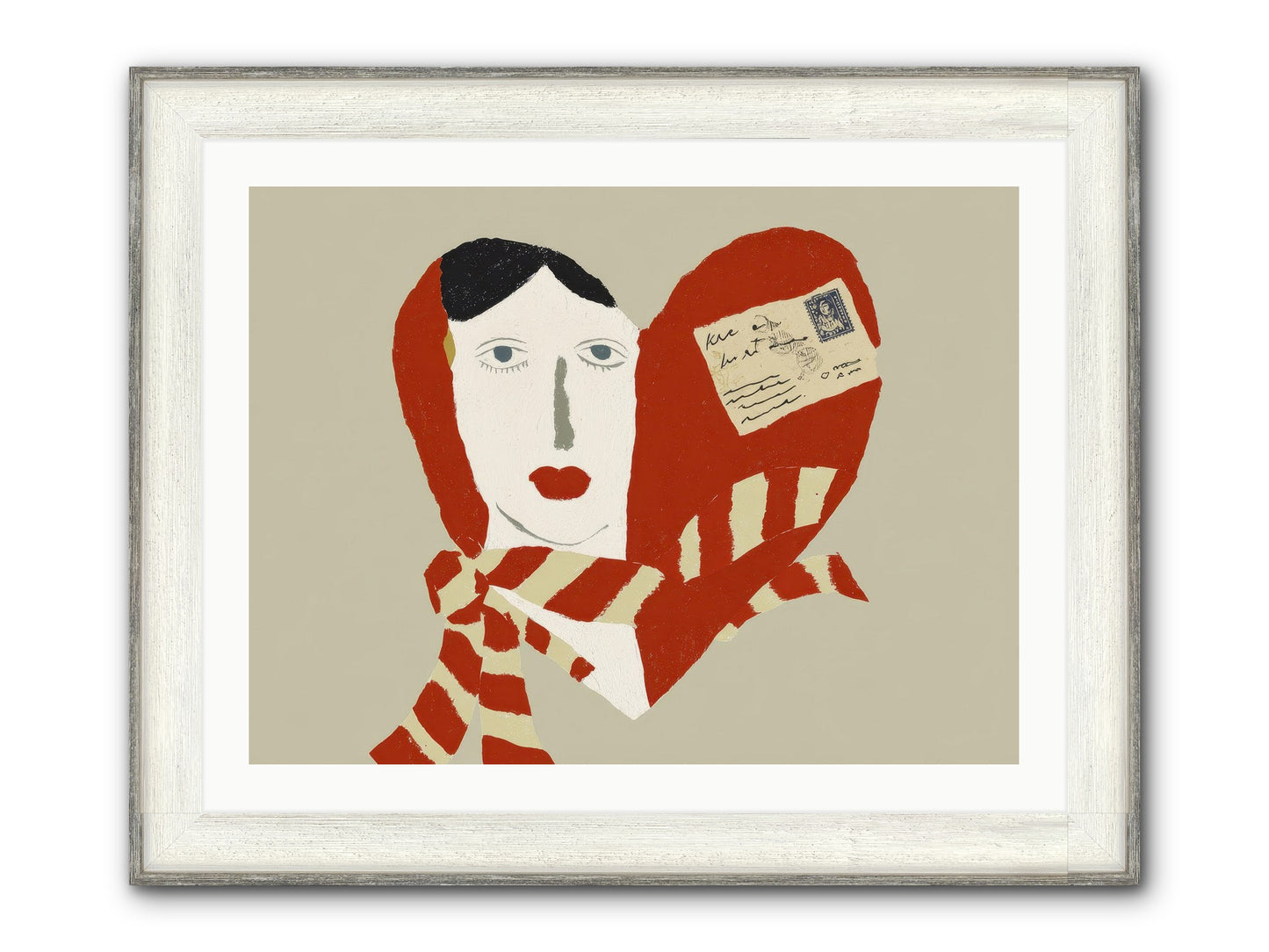 In The Language Of Forever Framed Print - Driftwood White 32x24