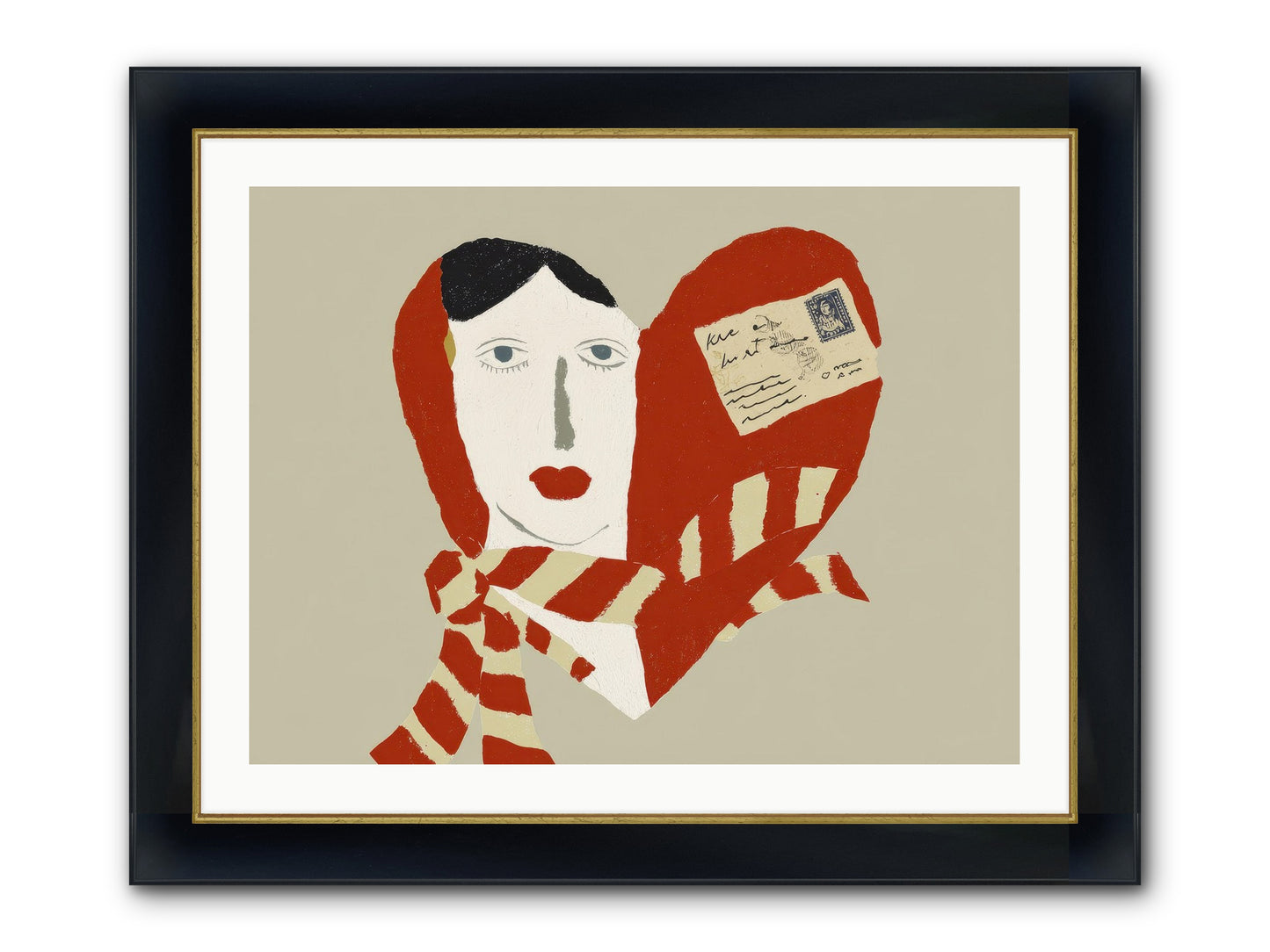 In The Language Of Forever Framed Print - Wide Black w/Gold 32x24