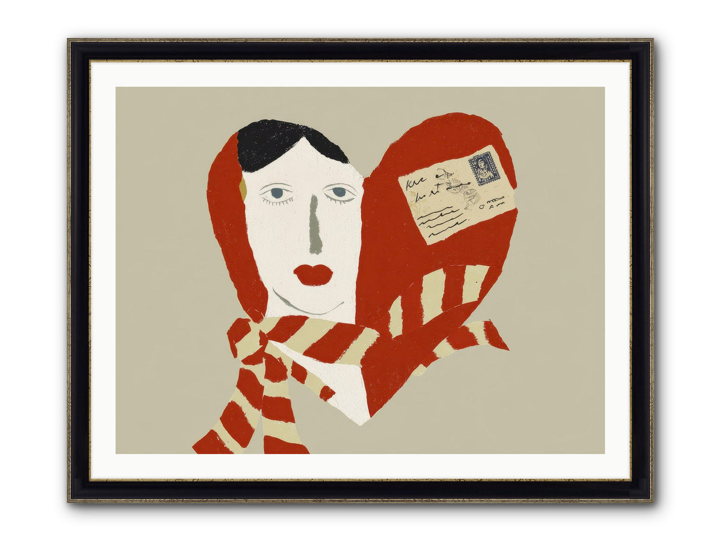 In The Language Of Forever Framed Print - Black & Gold 40x30