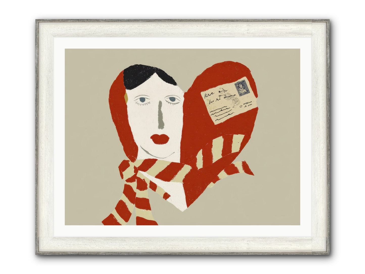 In The Language Of Forever Framed Print - Driftwood White 40x30