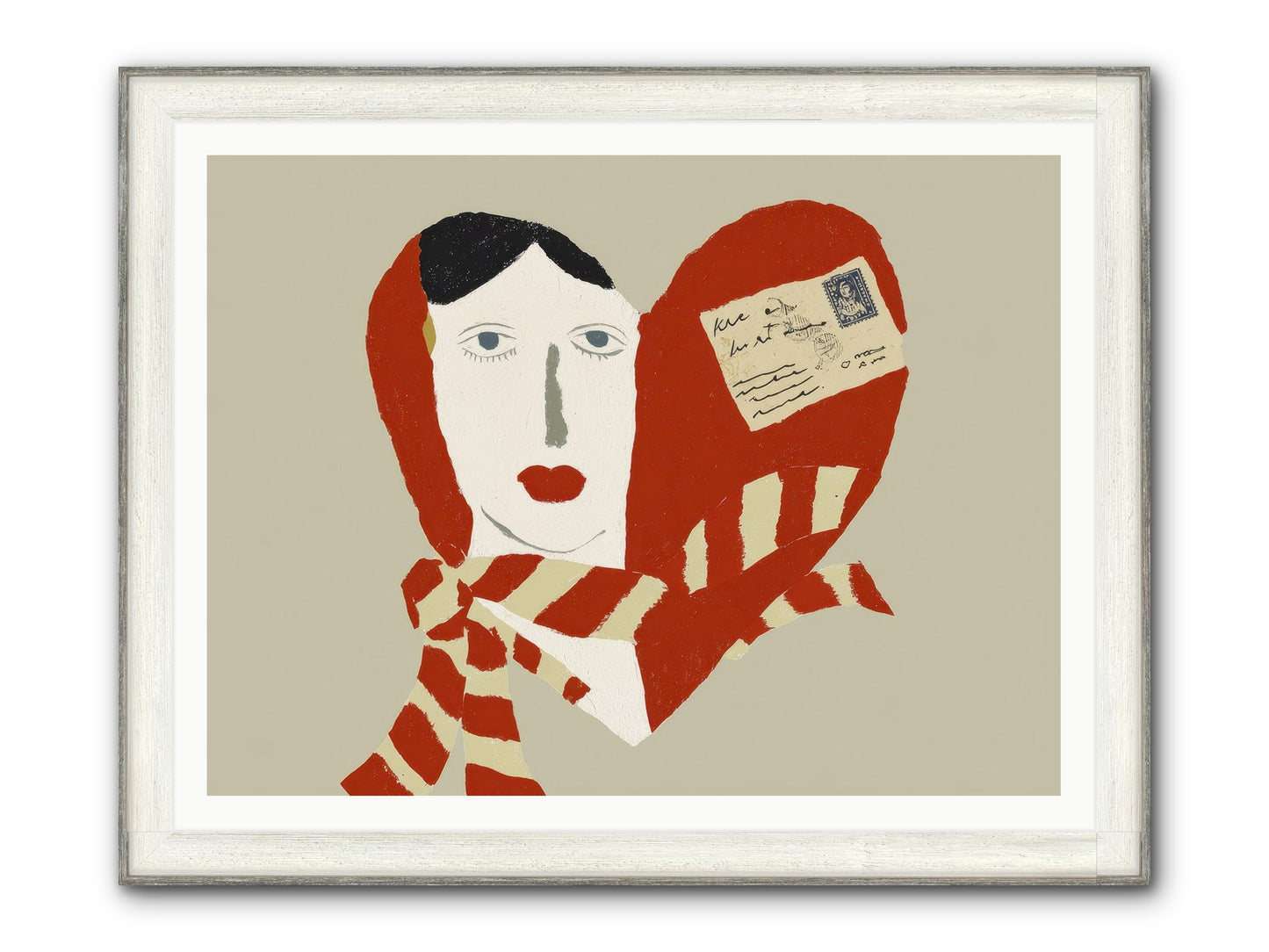 In The Language Of Forever Framed Print - Driftwood White 48x36